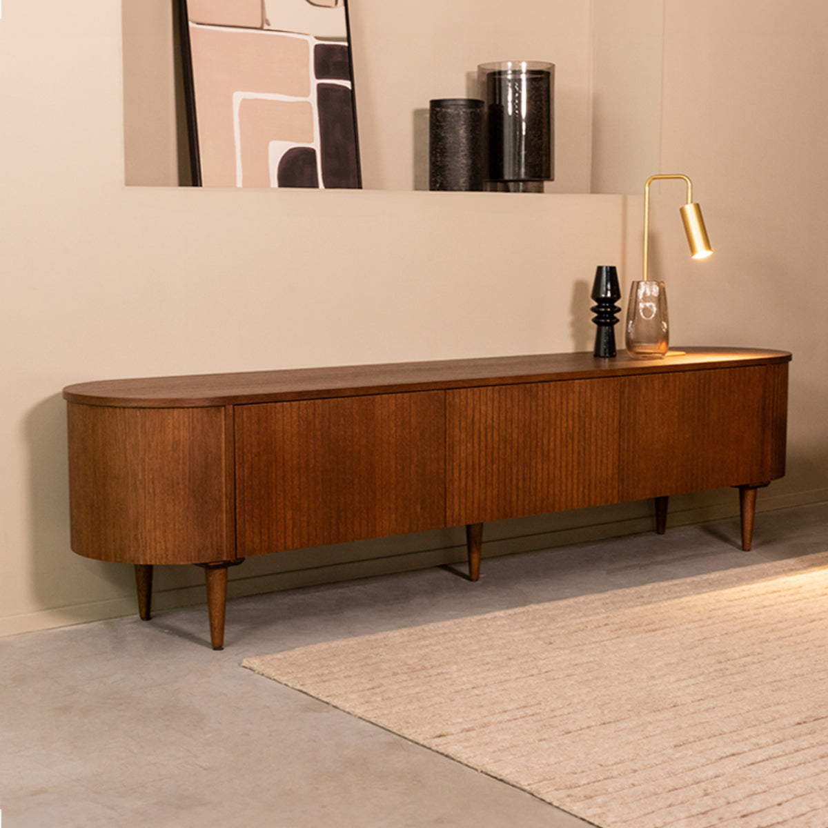 LABEL51 Tv-meubel Oliva - Walnoot - Eiken