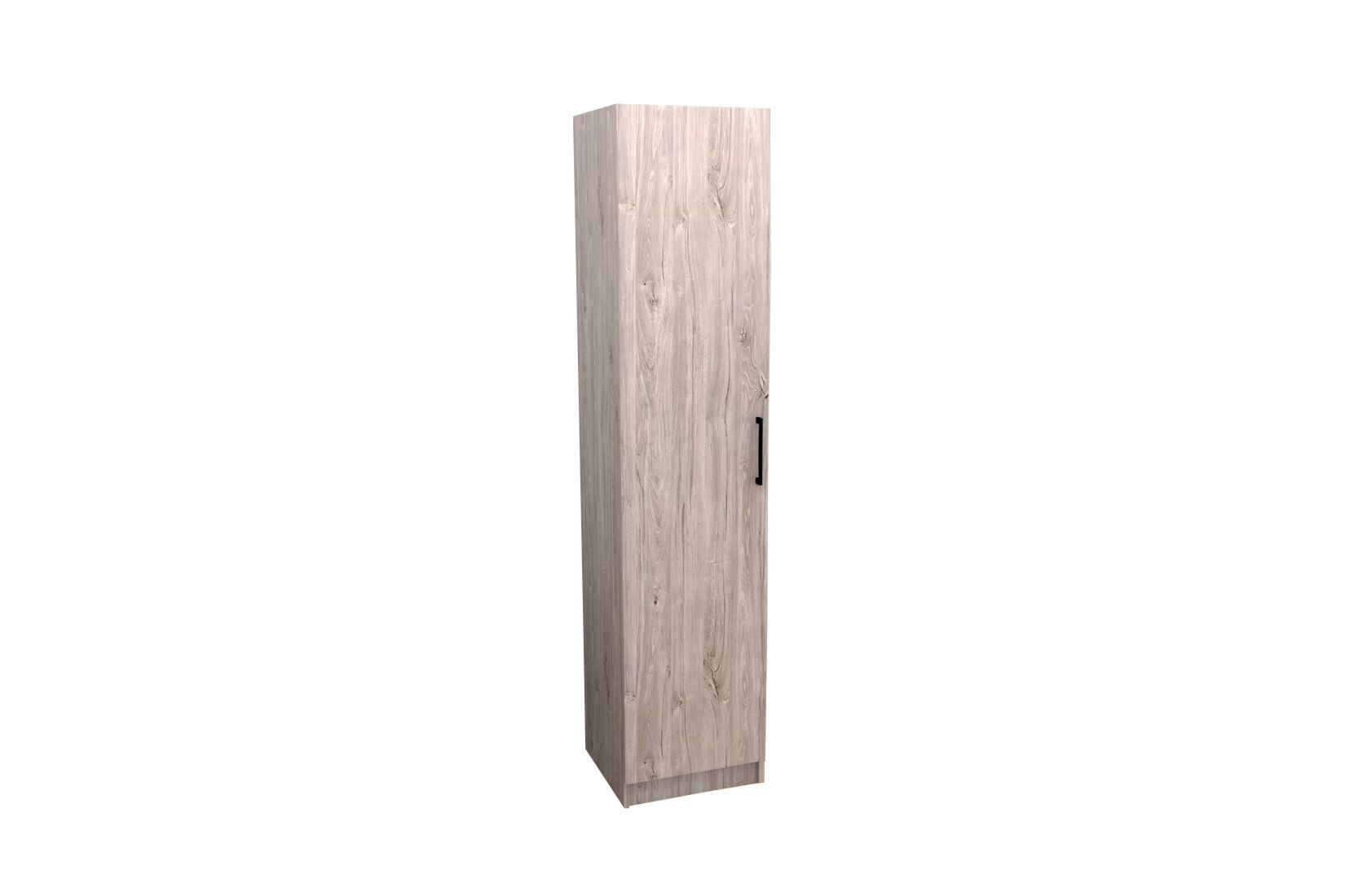 TYC - Kleerkast - bergkast Elmo - 1-draaideur - Grijze Eik - 40x180x40cm
