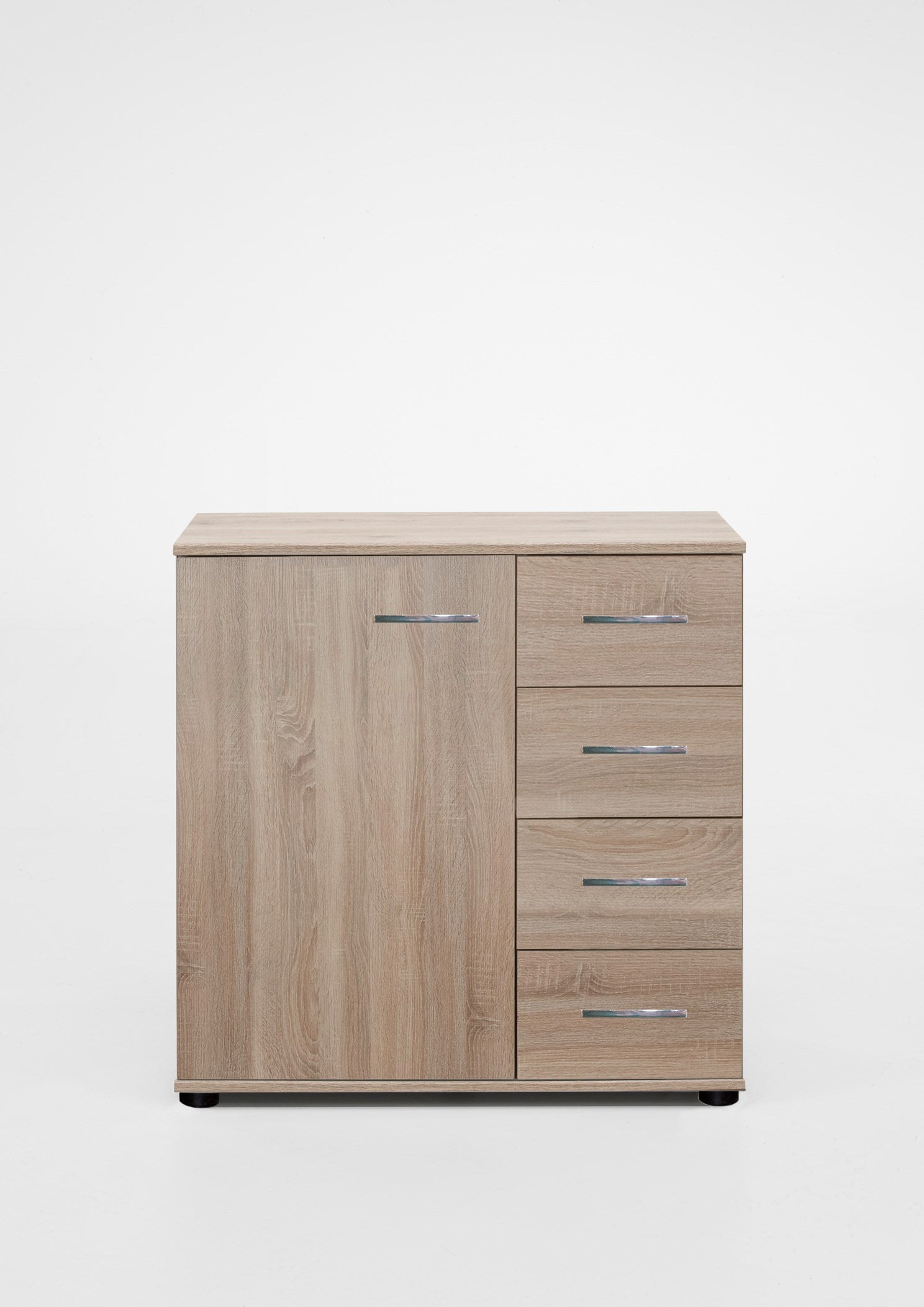 Wimex - Commode Anna - 759710 - Ruwe Eik/Chrome - 81x83x41cm