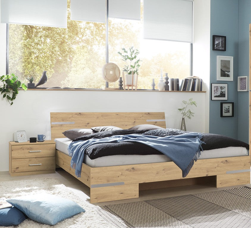 Wimex - Bedset Anna - 761141 - Artisan Eik/Chrome - 180x81x200cm