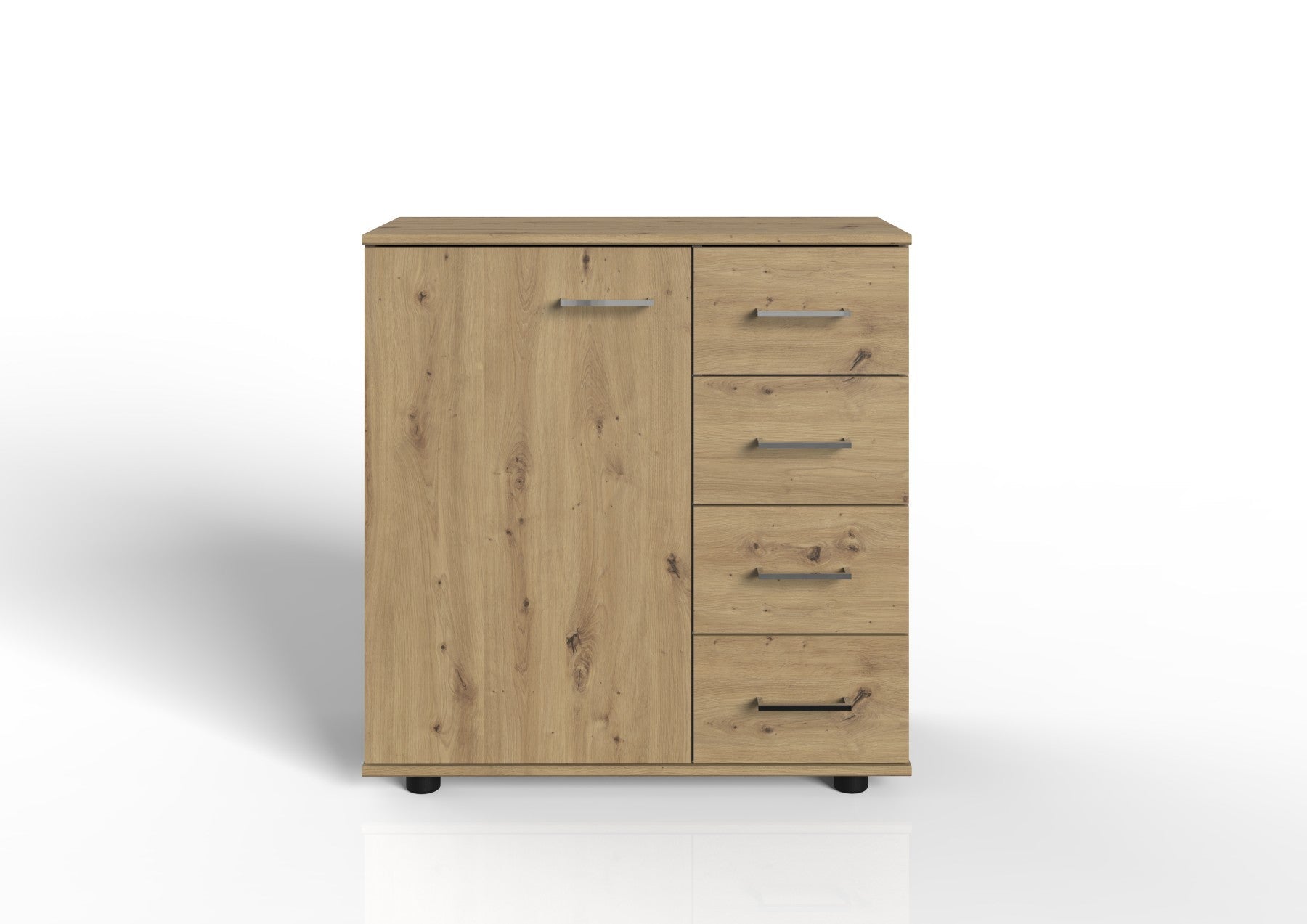 Wimex - Commode Anna - 761710 - Artisan Eik/Chrome - 81x83x41cm