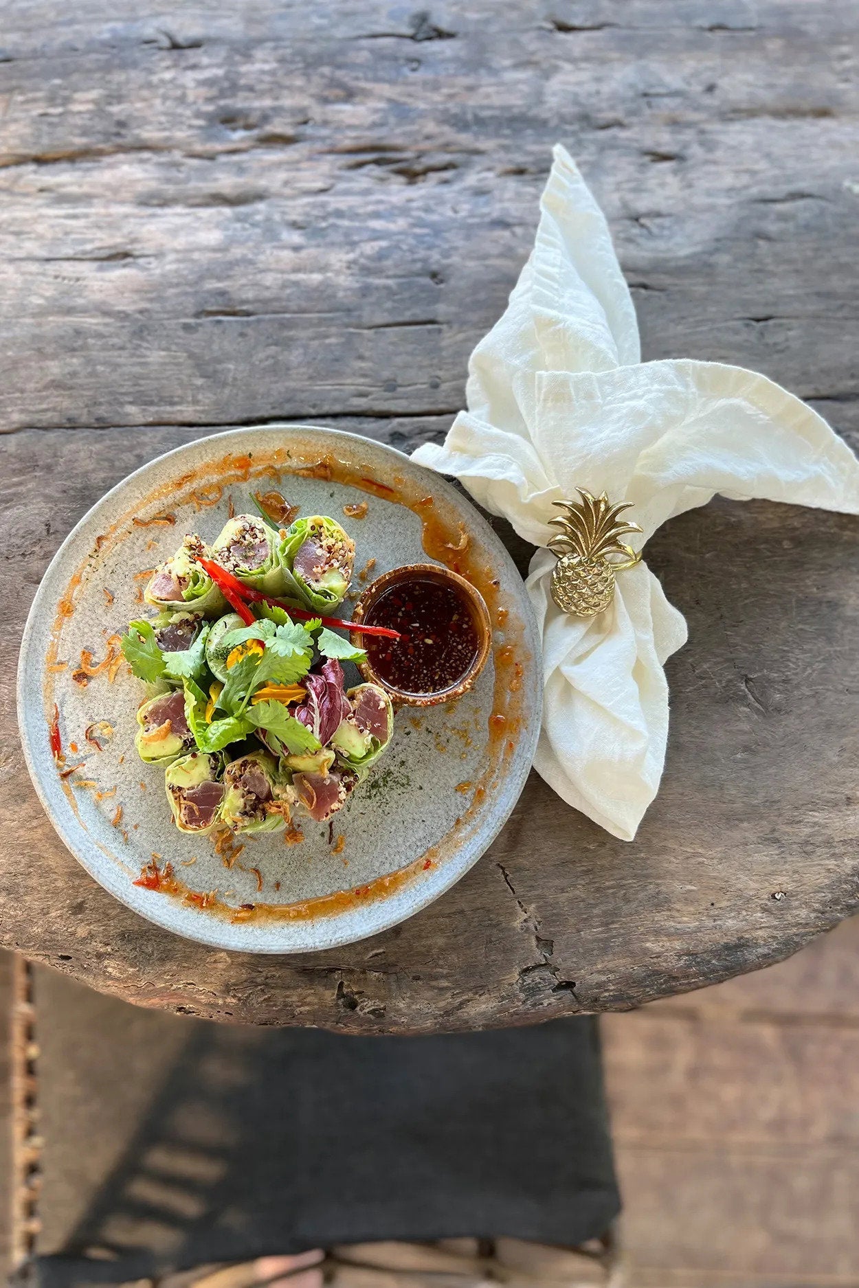 BB - Servietring ananas - goud