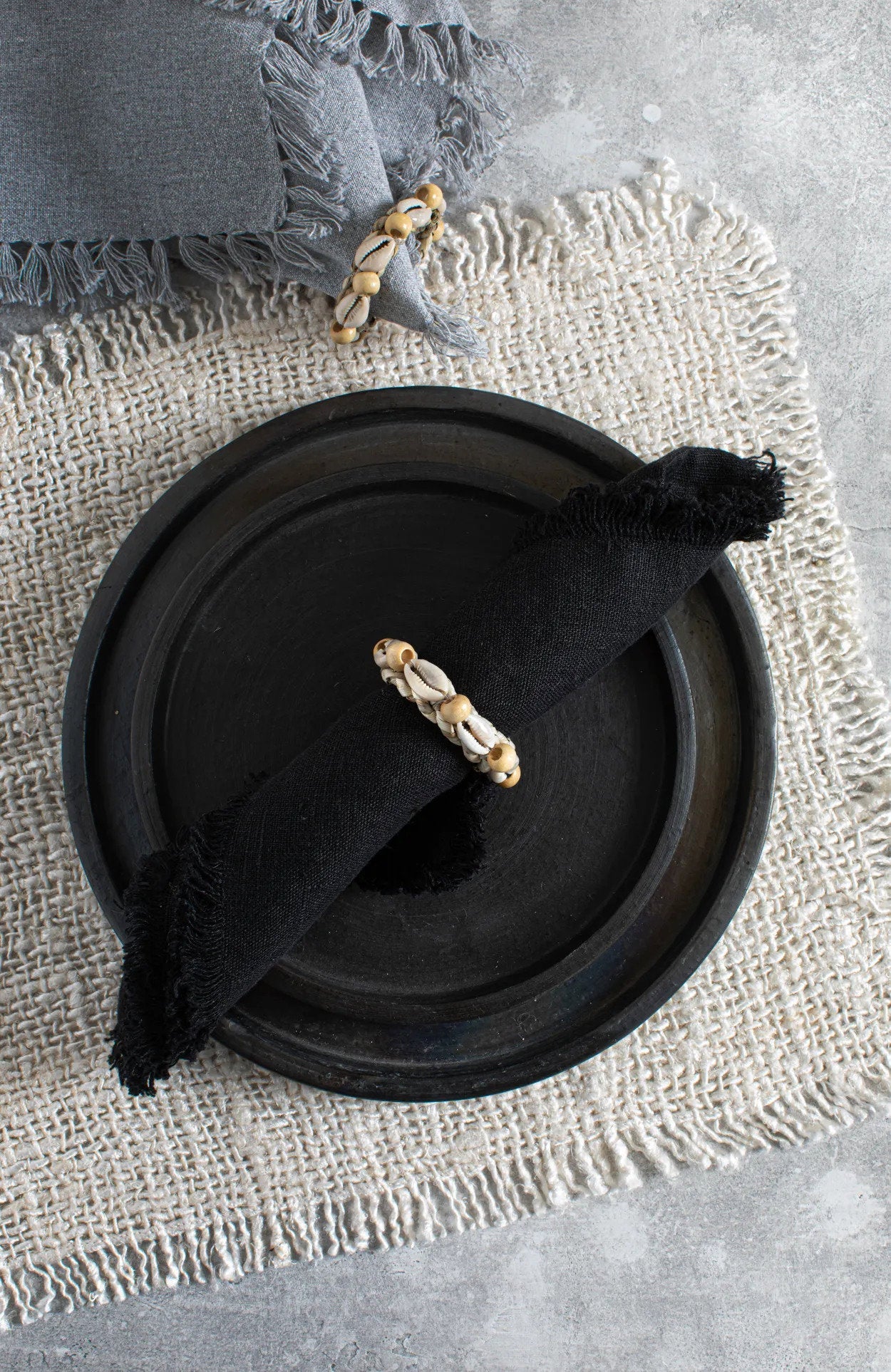 BB - Servietring Schelp - Set van 4