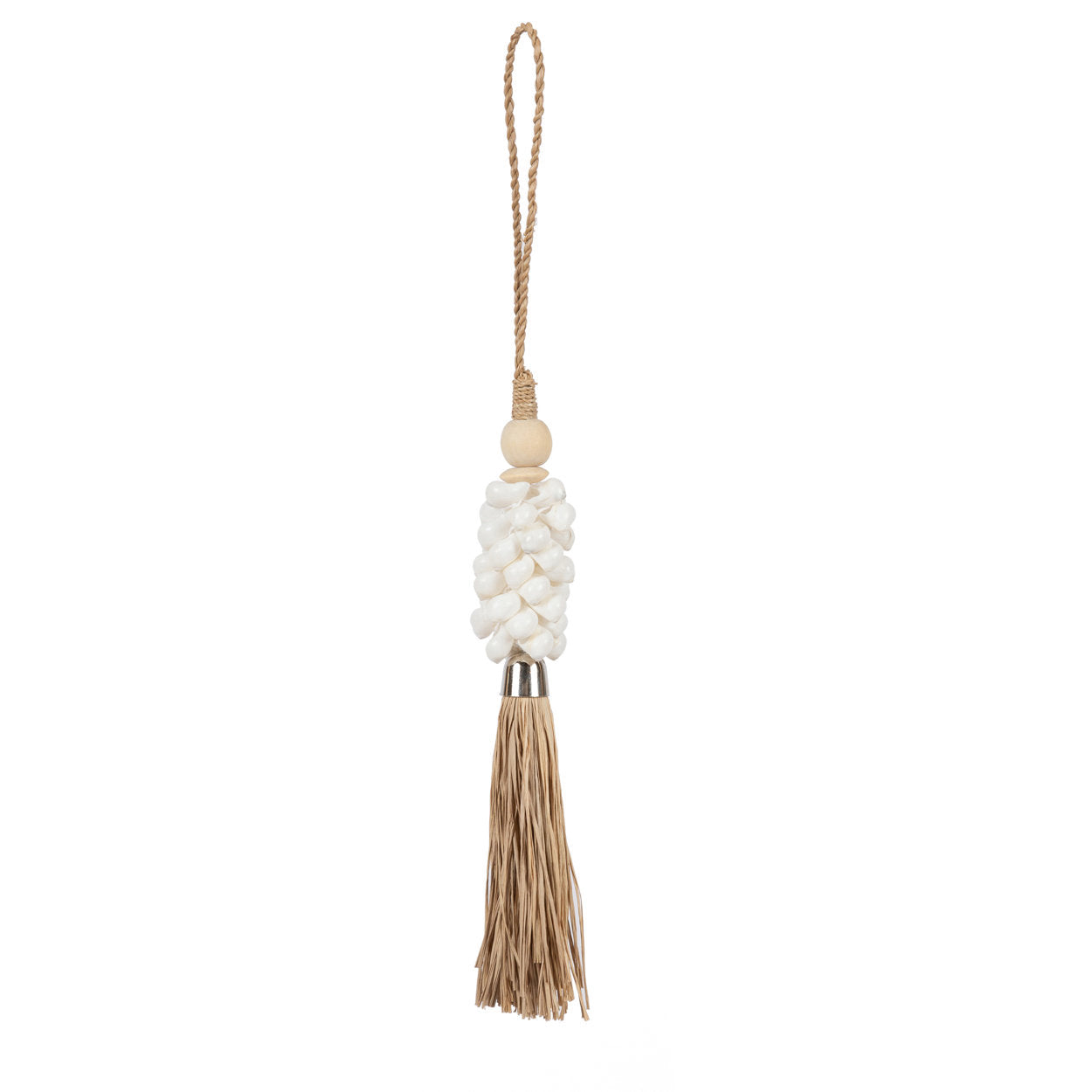 BB - Wanddecoratie Cowrie en Raffia