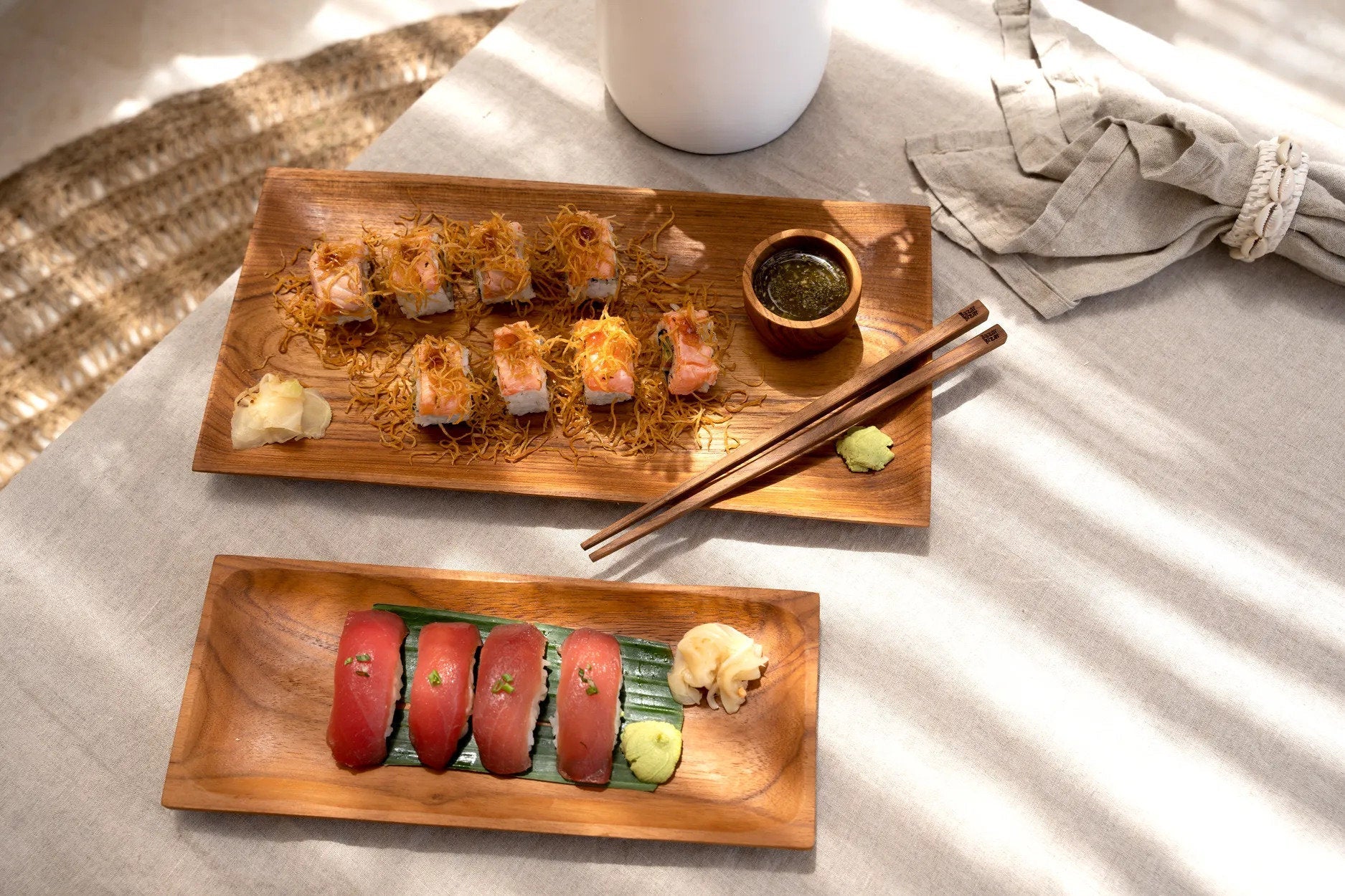 BB - Sushi Bord Teak Root - L