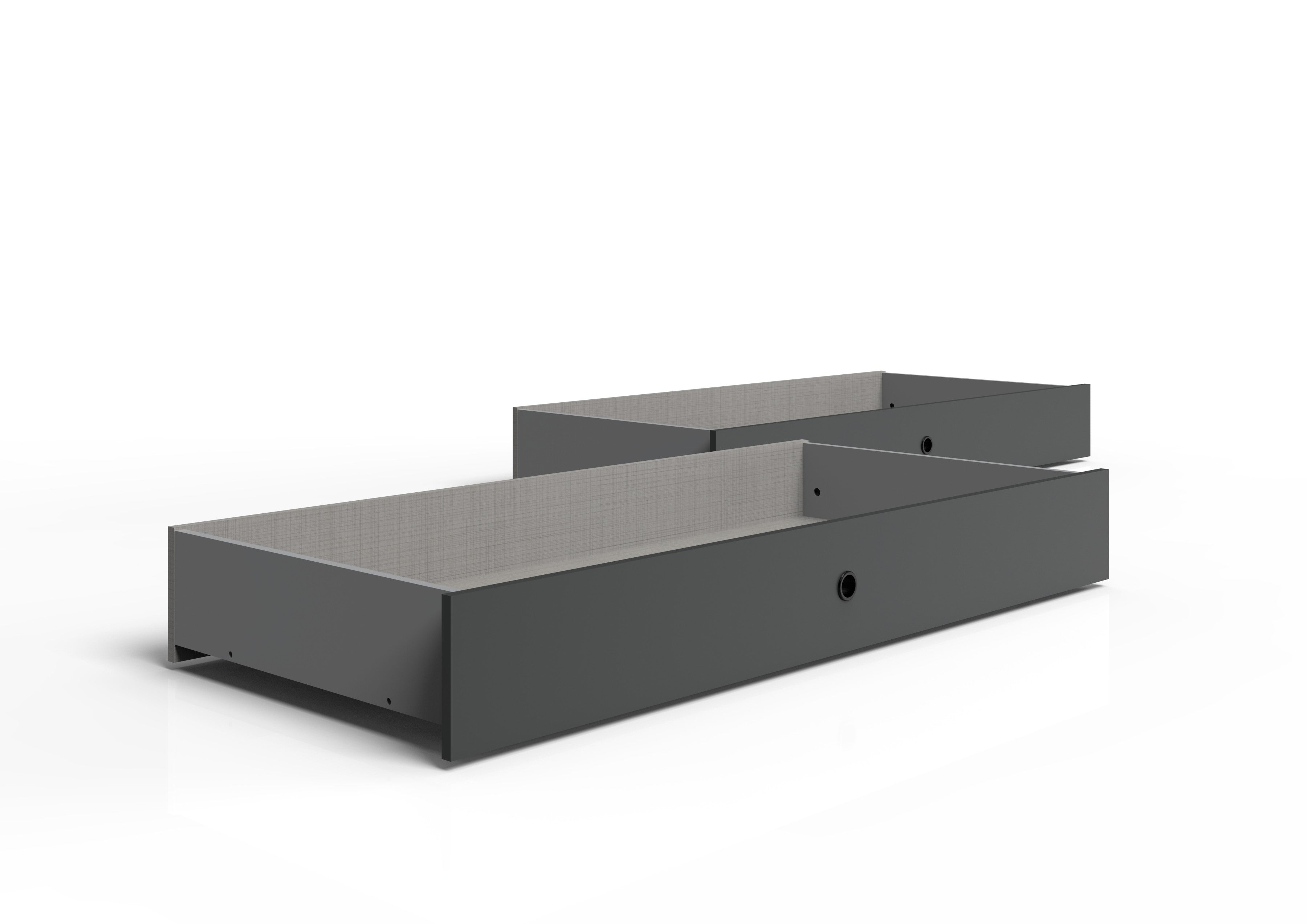 Wimex - Bedlade (set van 2) Barcelona - K69286 - Grafiet/Zwart - 141x20x61cm