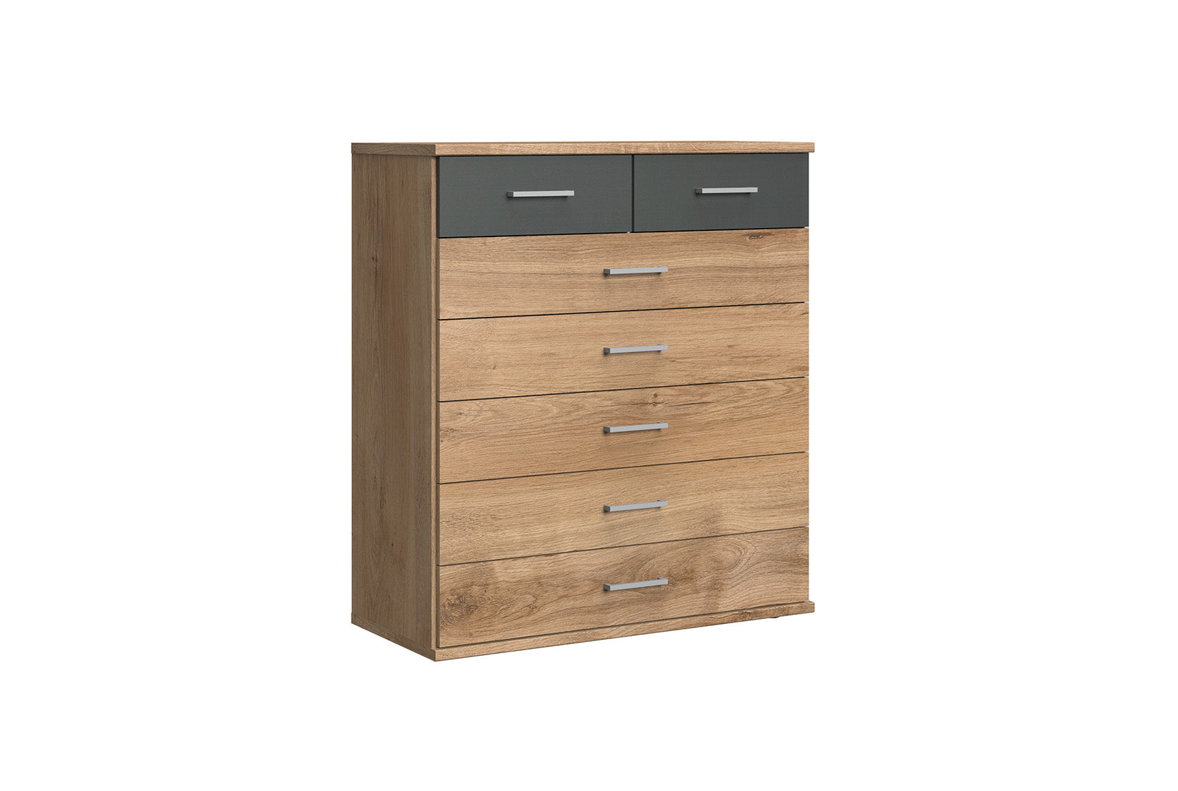 Wimex - Commode Click - 179319 - Planken Eik/Grafiet - 91x106x40cm