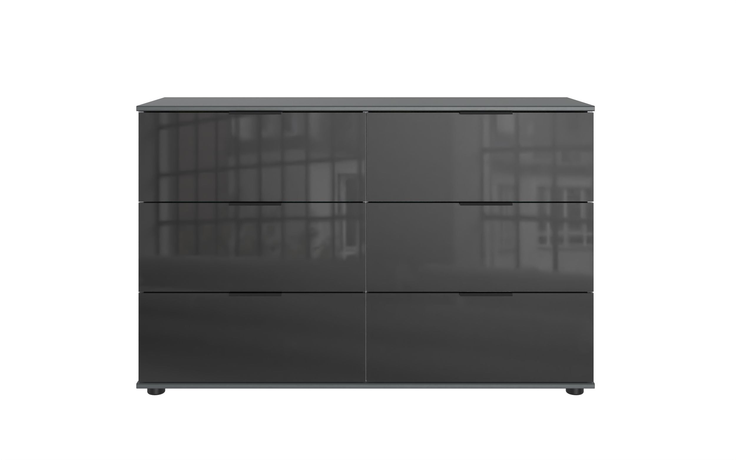 Wimex - Commode Danzig - D25705 - Grafiet/Zwart - 130x83x41cm