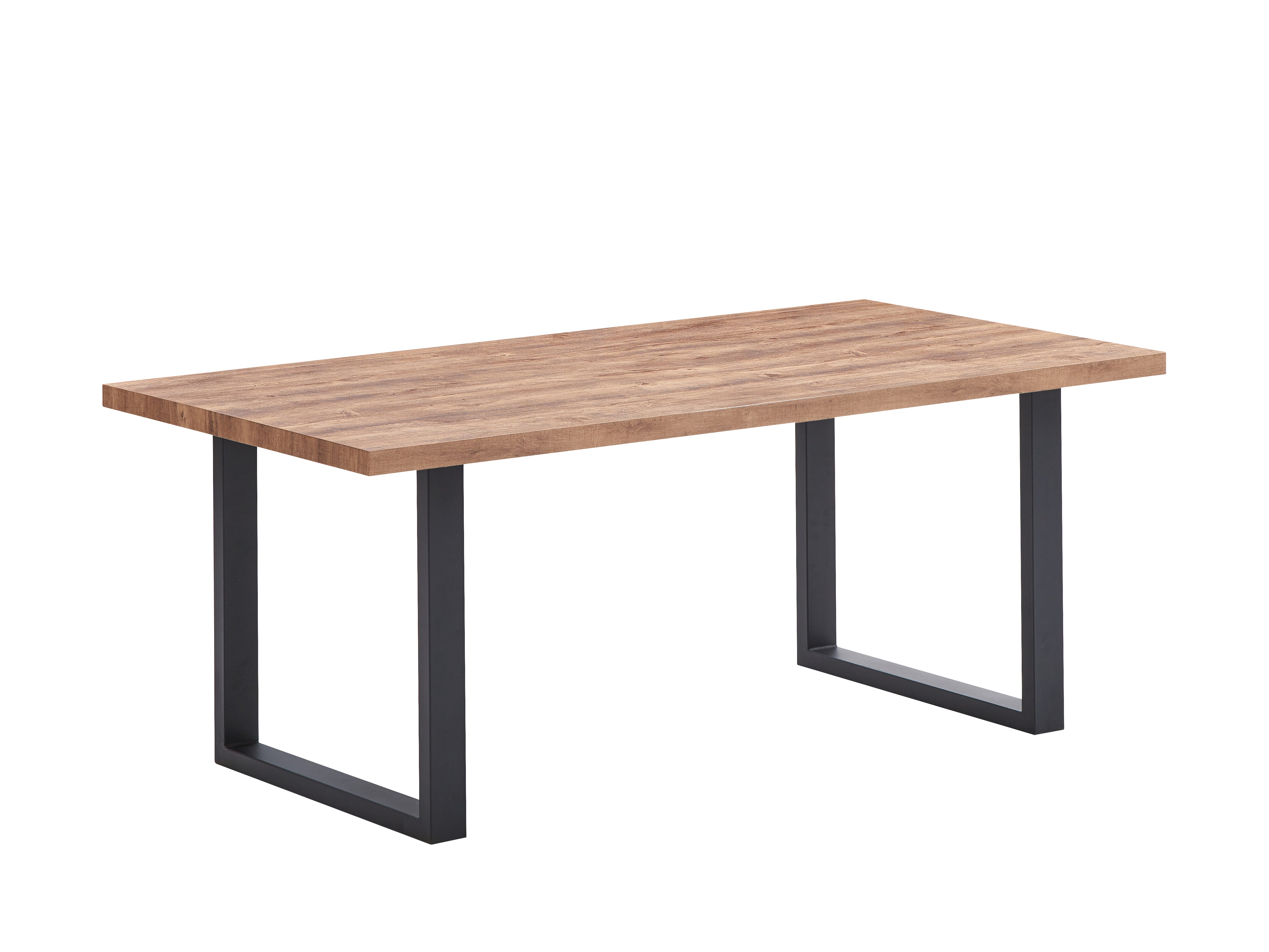 TYC - Eettafel Orly - Industriële Eik - U-poten - 2 afmetingen - 190/220x76x95cm