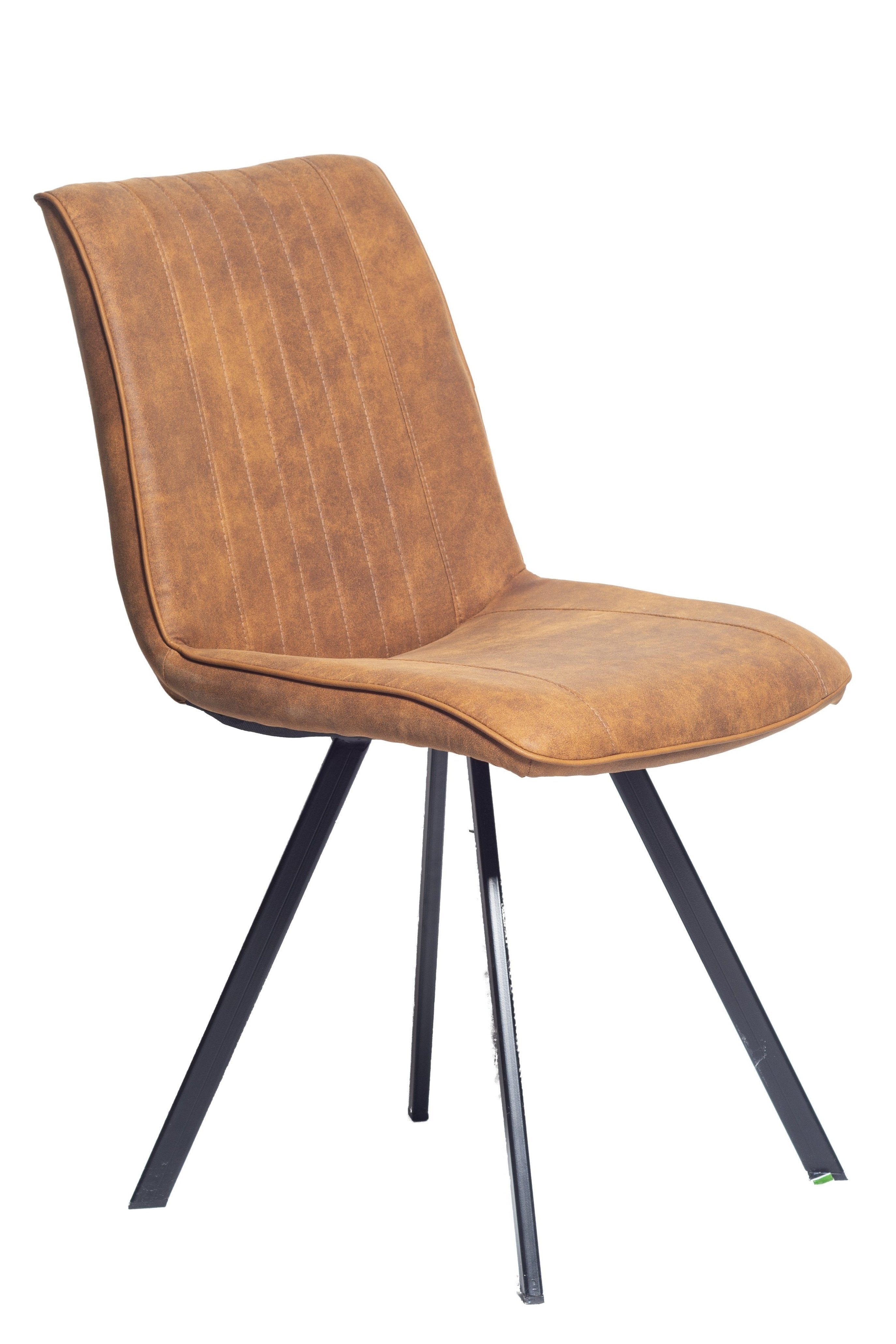 2BM- Stoel Henri - Cognac- Microvezel - Stof -  46x83x60cm