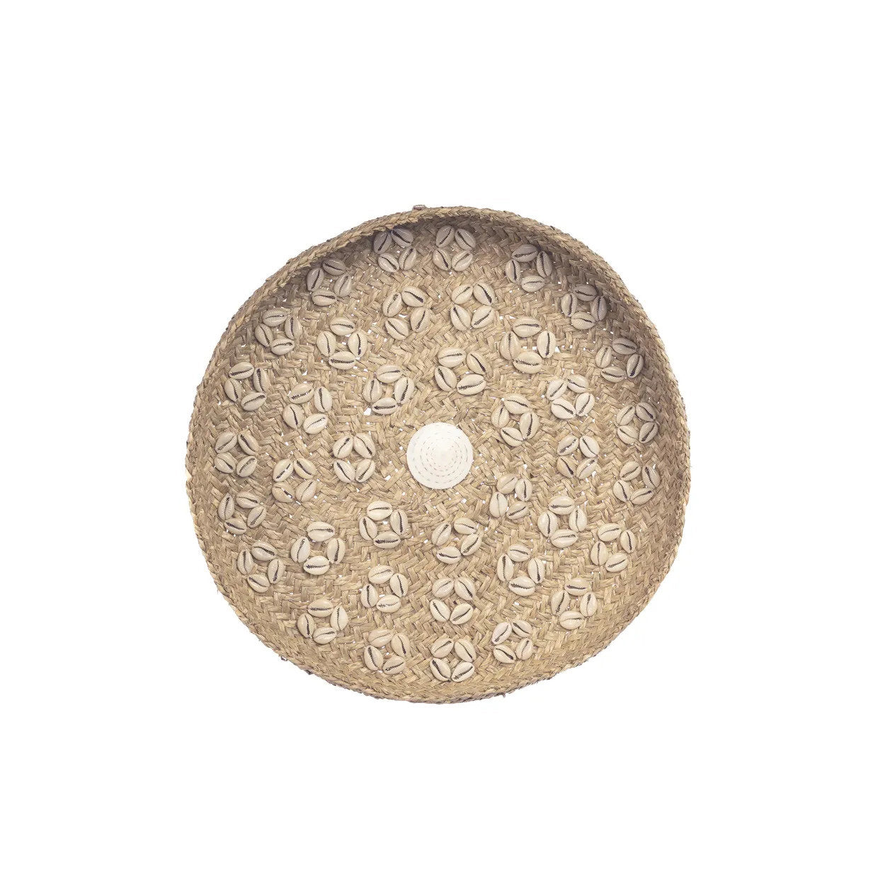 BB - Wanddecoratie Caribe Shell Plate - Natuurlook Wit - M