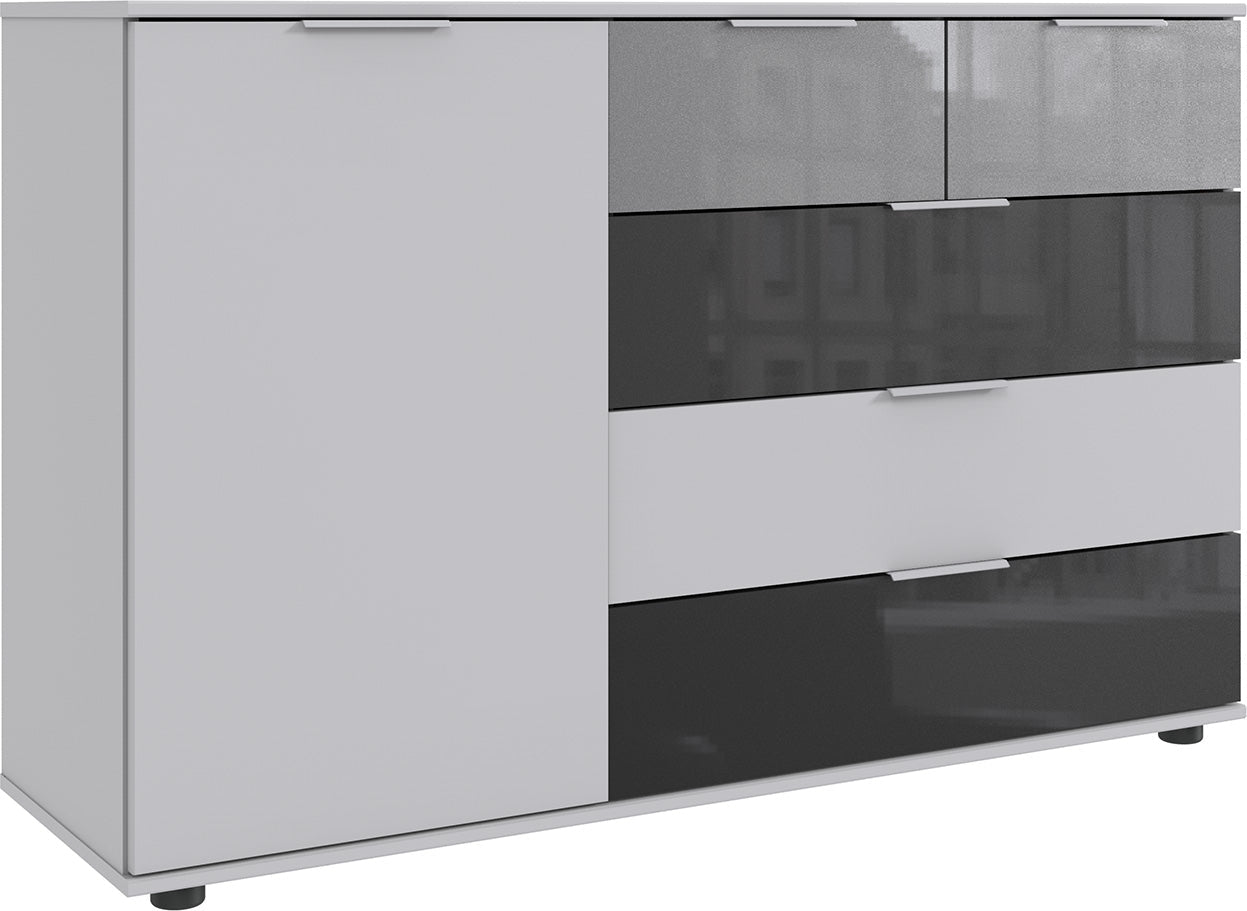 Wimex - Commode Monaco - E04706 - Wit/Grijs - 130x83x41cm