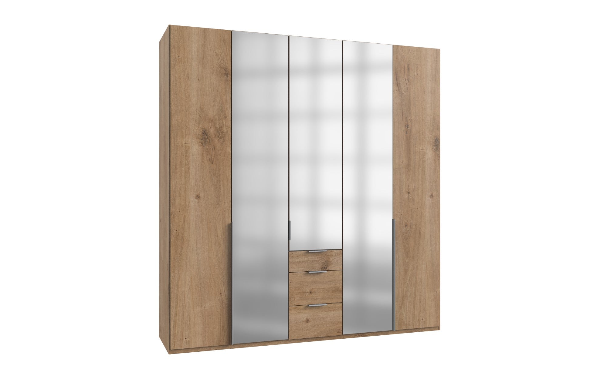 Wimex - Armoire New York A - P28415 - Planches de chêne - 225x236x58cm