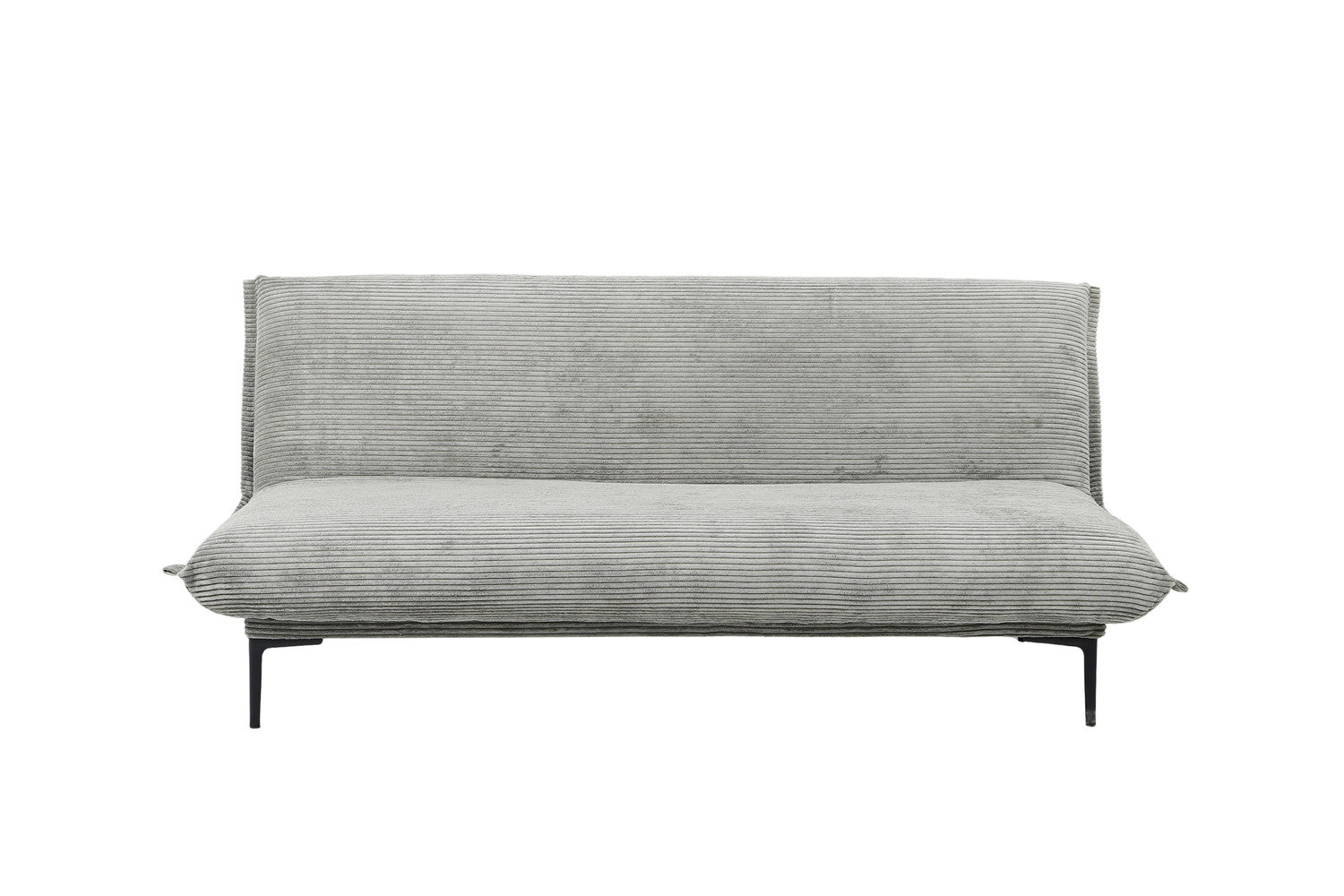 Rousseau - Zetelbed Alisa Corduroy Donkergrijs - 82.5x190x81.5 cm