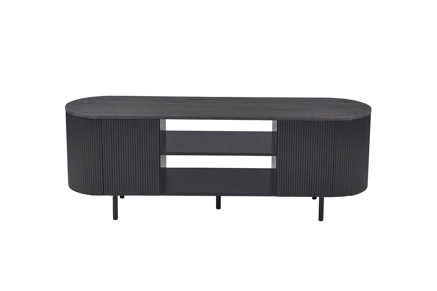 Rousseau - TV meubel Lagos 160 cm Decor Donkerbruin - 57.5x160x45 cm