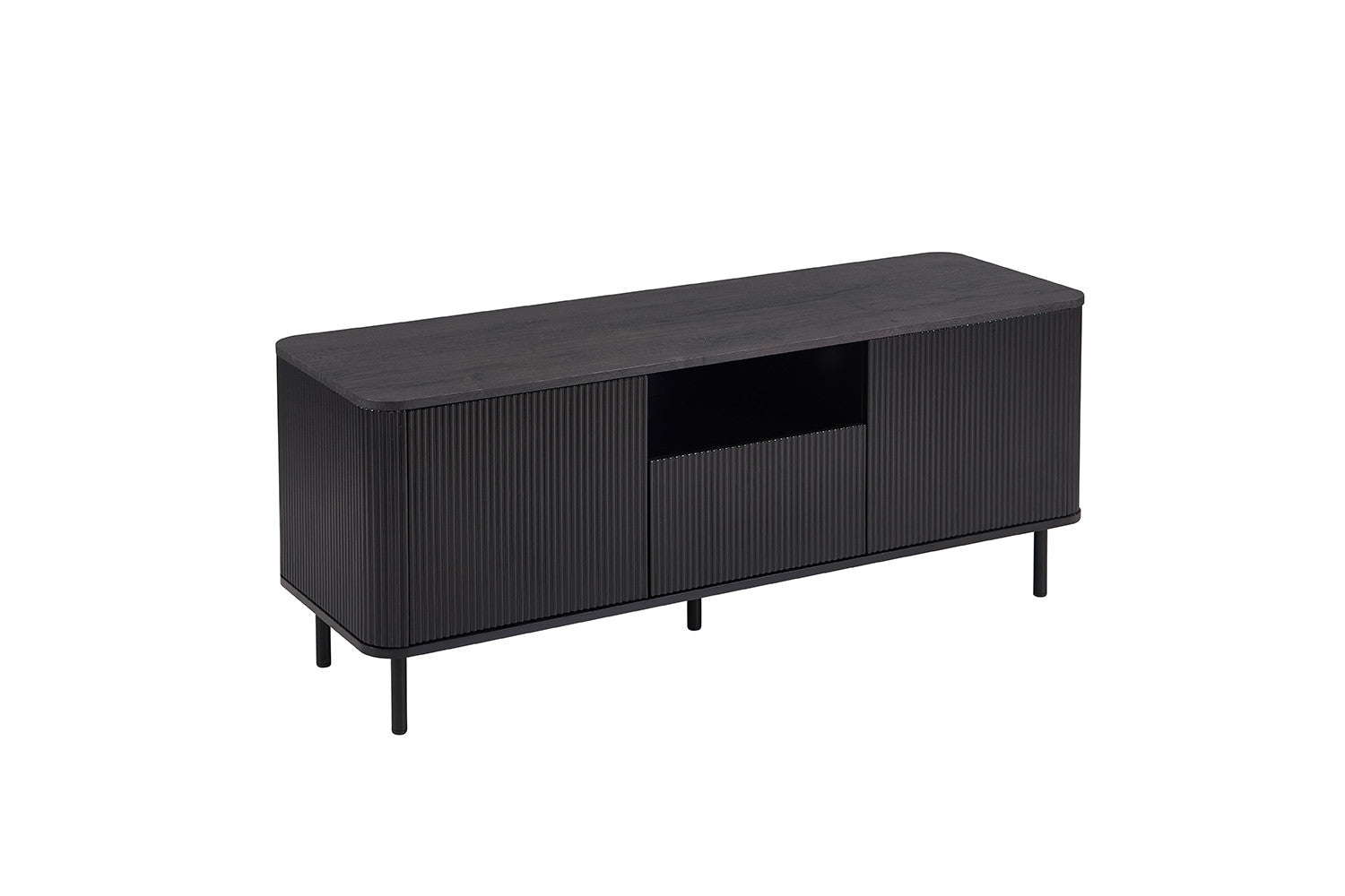 Rousseau - TV meubel Lagos 140 cm Decor Donkerbruin - 56x140x45 cm
