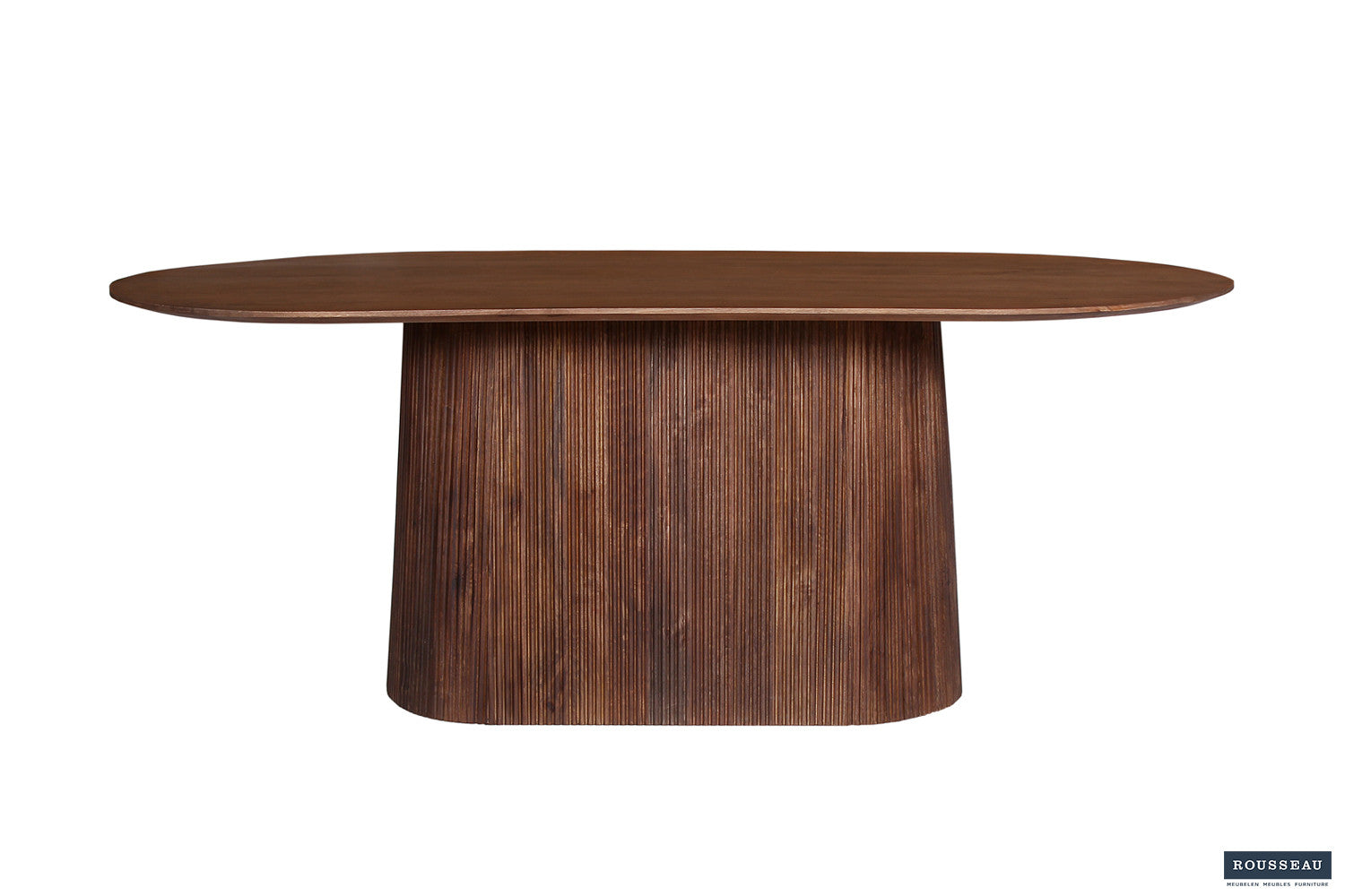 Rousseau - Tafel Miguel 200 cm Ovaal Mango hout Lichtbruin - 76x200x100 cm