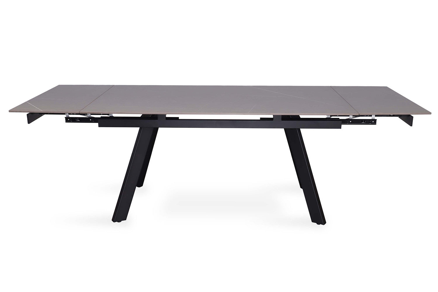 Rousseau - Uitschuifbare tafel Hera 160-240 cm Rechthoekig Steen Grijs - 76x240x90cm