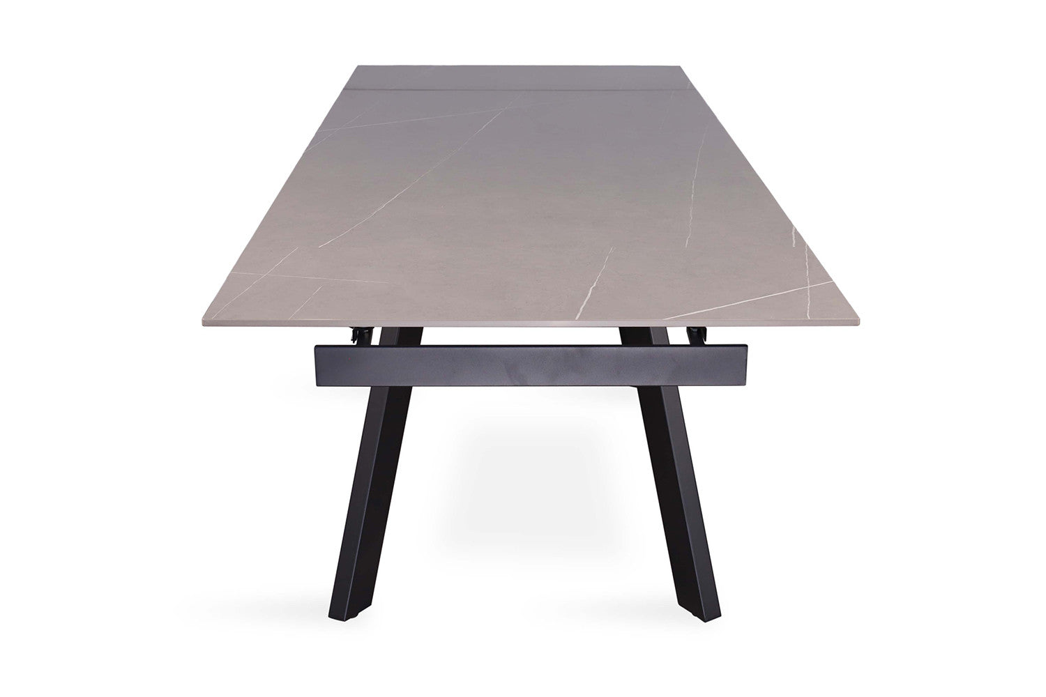 Rousseau - Uitschuifbare tafel Hera 160-240 cm Rechthoekig Steen Grijs - 76x240x90cm