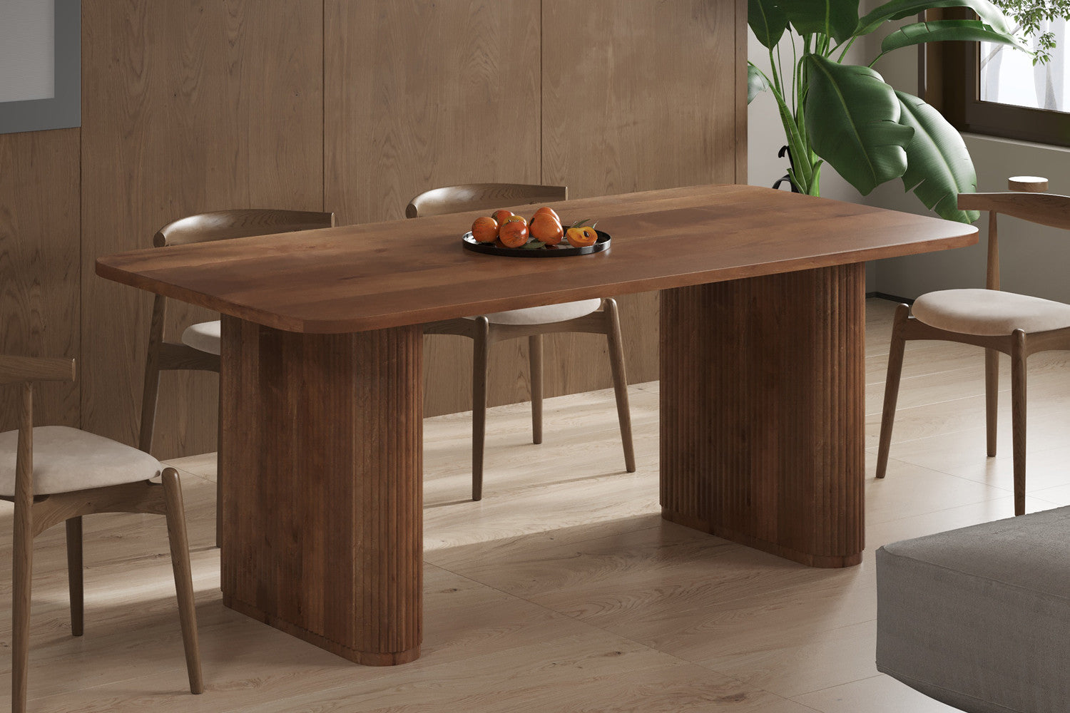 Rousseau - Tafel Jean 200 cm Deens Ovaal Mango hout Lichtbruin - 77x200x100 cm