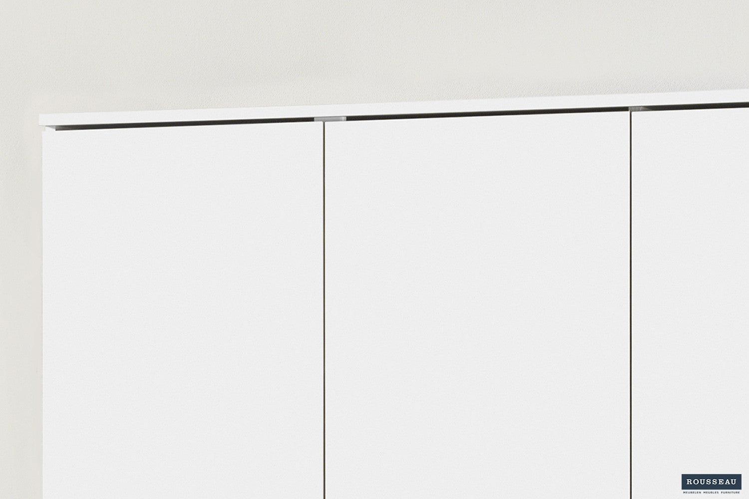 Rousseau - Opbergkast Ray 3 deuren en 4 legplanken Wit - 180x120x40 cm