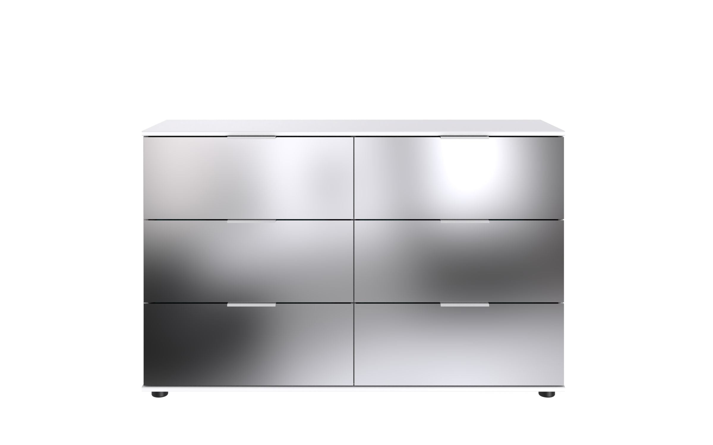 Wimex - Commode Saigon - E79705 - Wit/Glas - 130x83x41cm