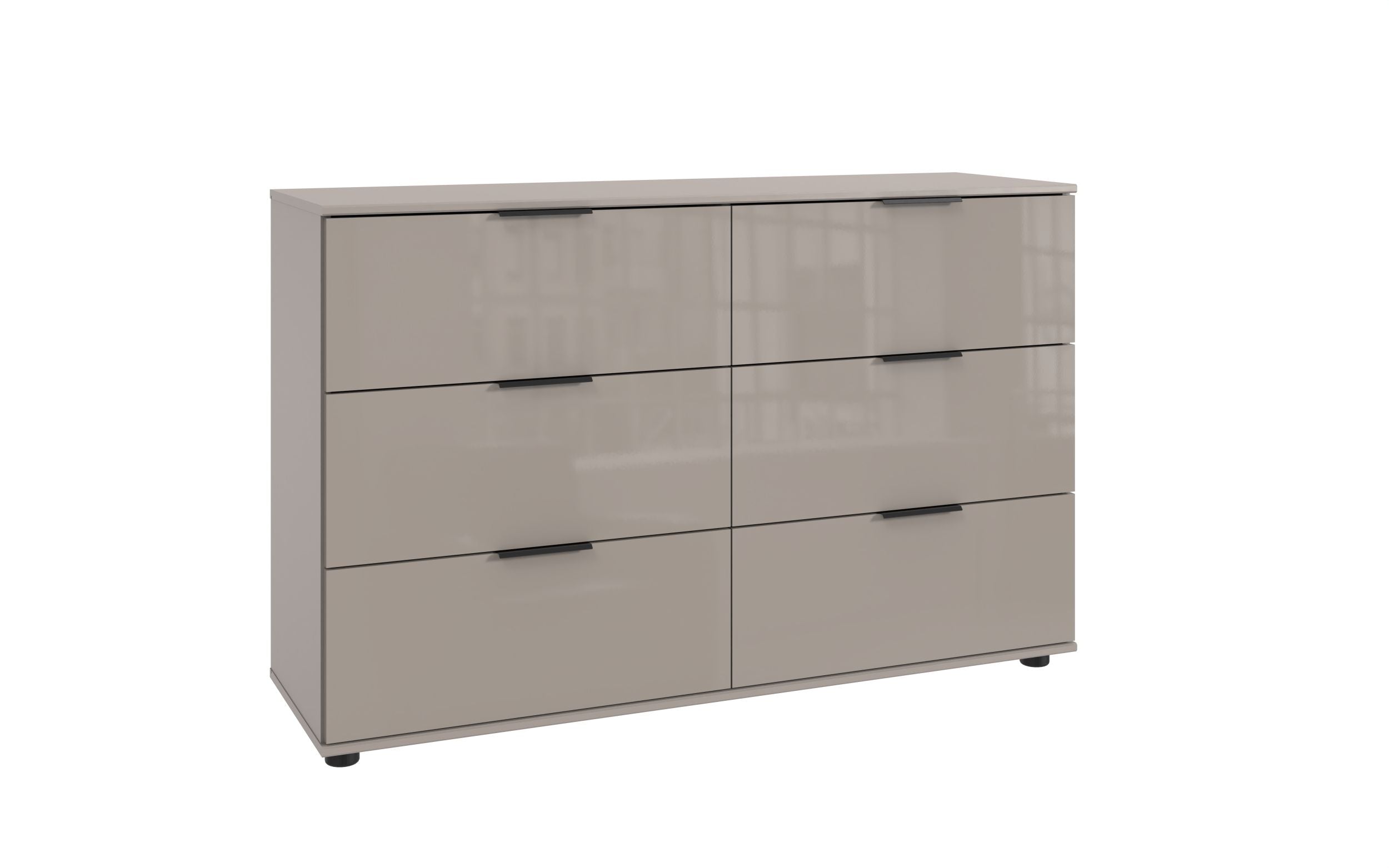 Wimex - Commode Saigon - M20705 - Sahara Grijs/Glas - 130x83x41cm