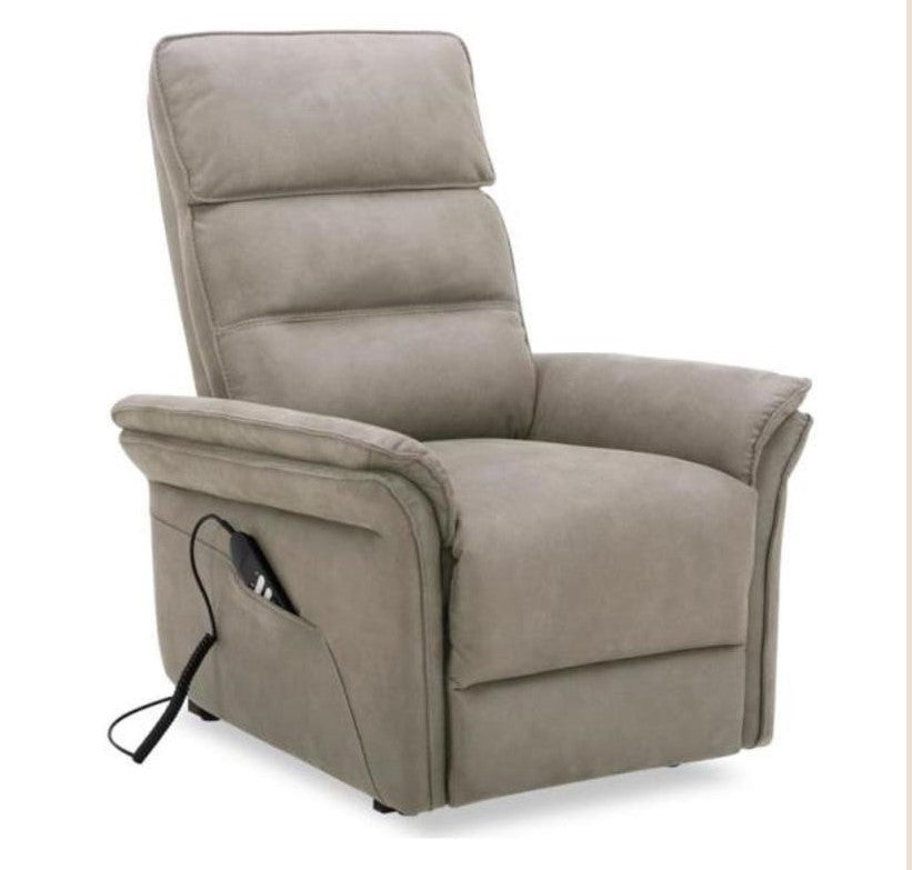 GBO - Fauteuil relax Mandelieu - Tissu gris - 75x92xh105 cm