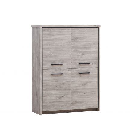 TYC - Barkast Olympia - Grijze Eik - 120x160x45cm
