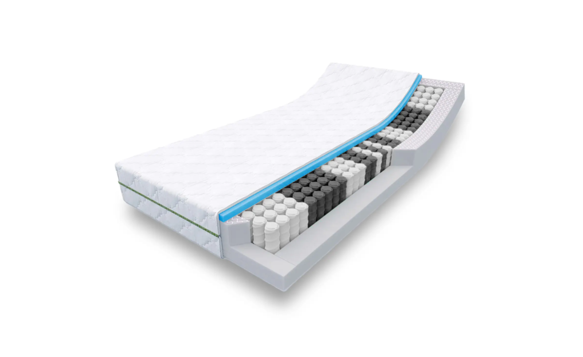 2BM - Matelas à ressorts ensachés 7 zones Confort - 180x200cm