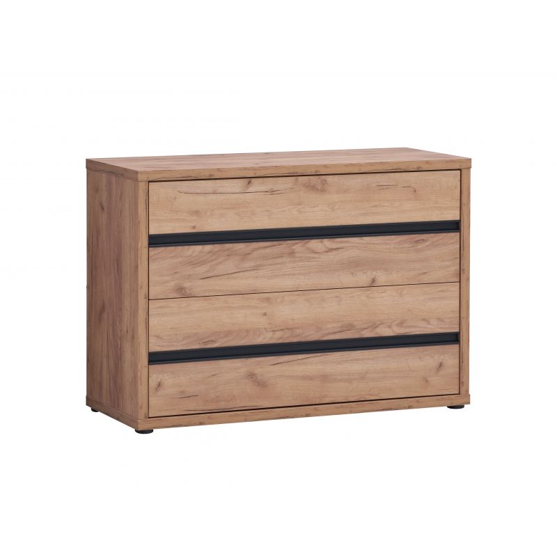 TYC - Commode Odessa - 2 lades - Lichte Eik - 110x40x47cm