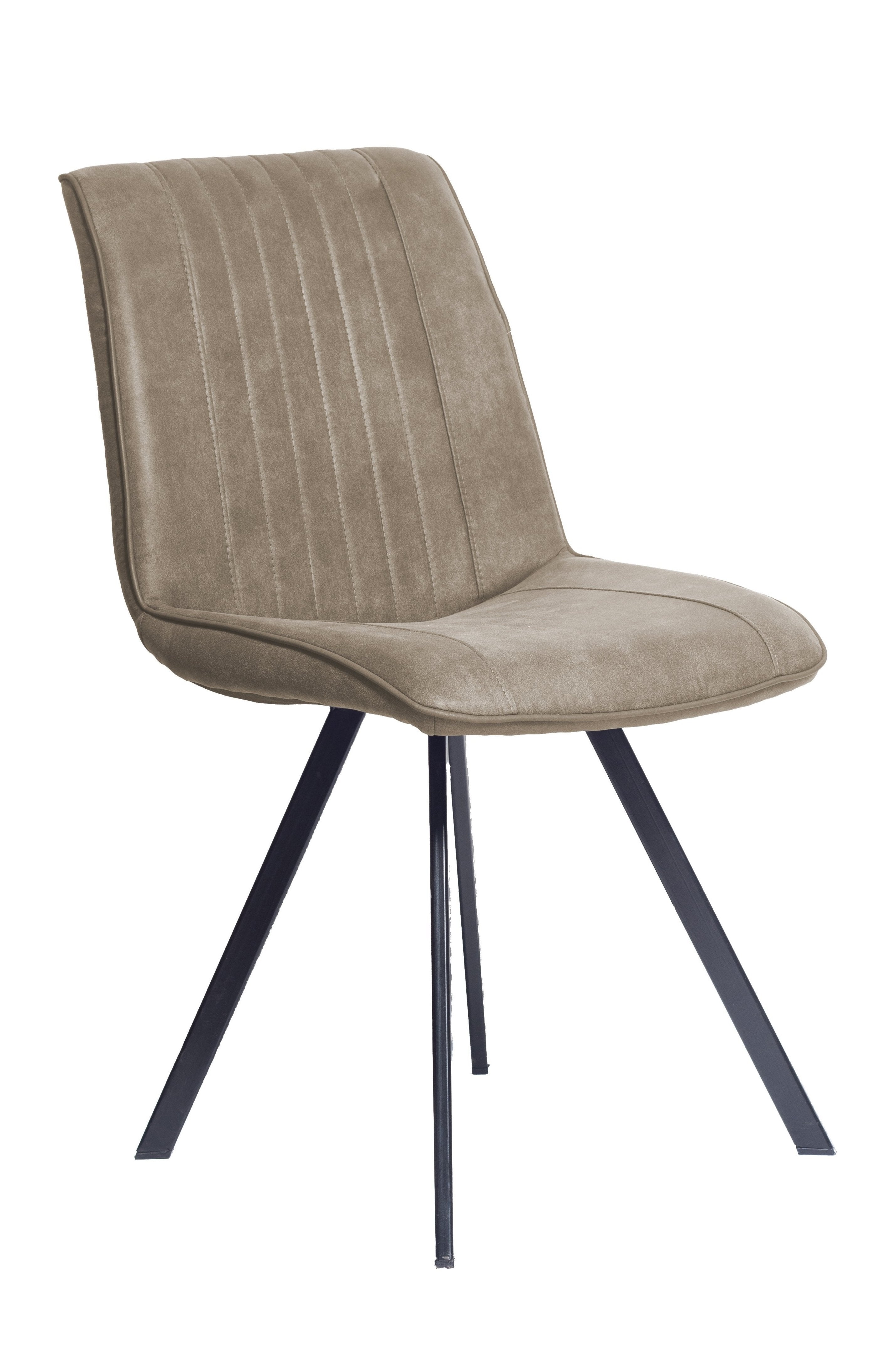 2BM- Stoel Henri - Taupe - Microvezel - Stof -  46x83x60cm