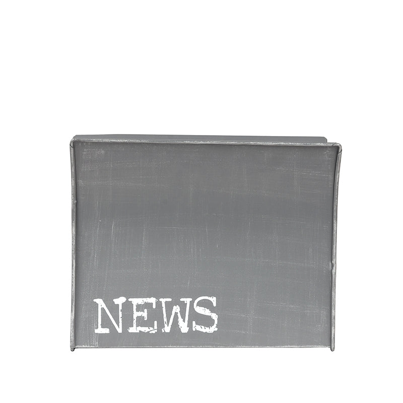 LABEL51 Wanddecoratie Magazinehouder - Antiek grijs - Metaal