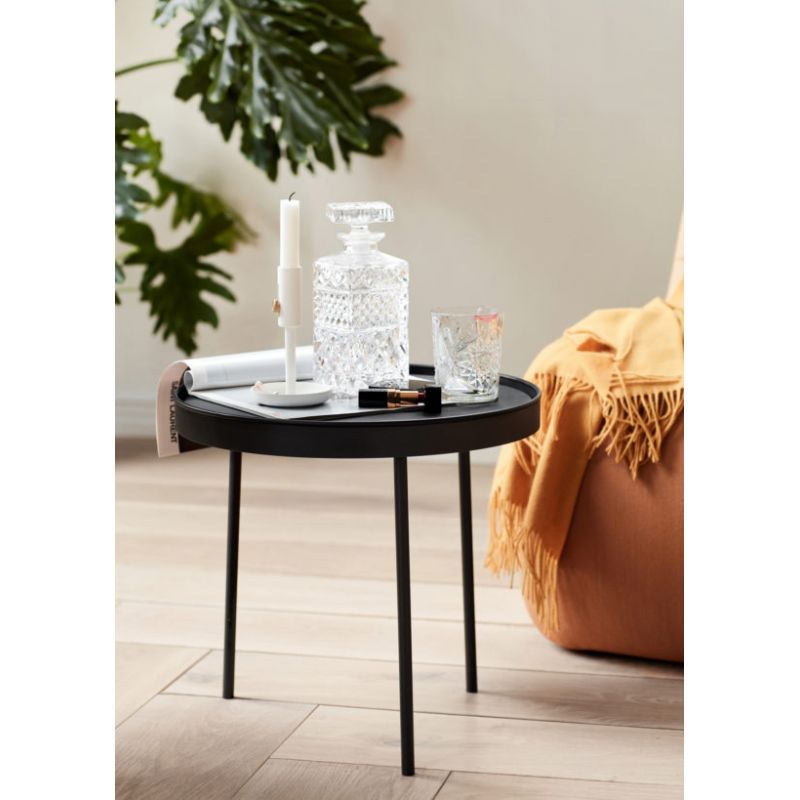LVF - Ensemble table basse Coal - Noir - 50/65x36/43x50x/65cm