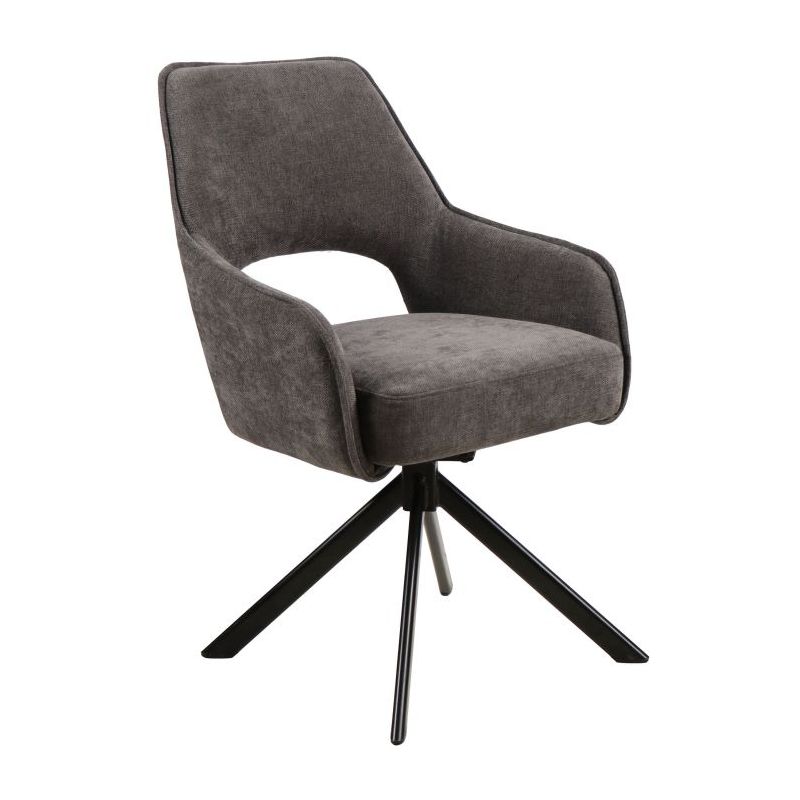 MLM - Eetkamerstoel Tascha - Stof - Grijs - 56x86x64cm