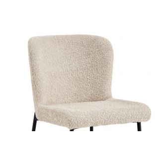 Chaise Lisa boucle beige