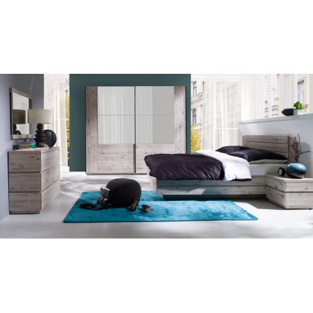 Moderne slaapkamer in origineel hout dekor RICARDO
