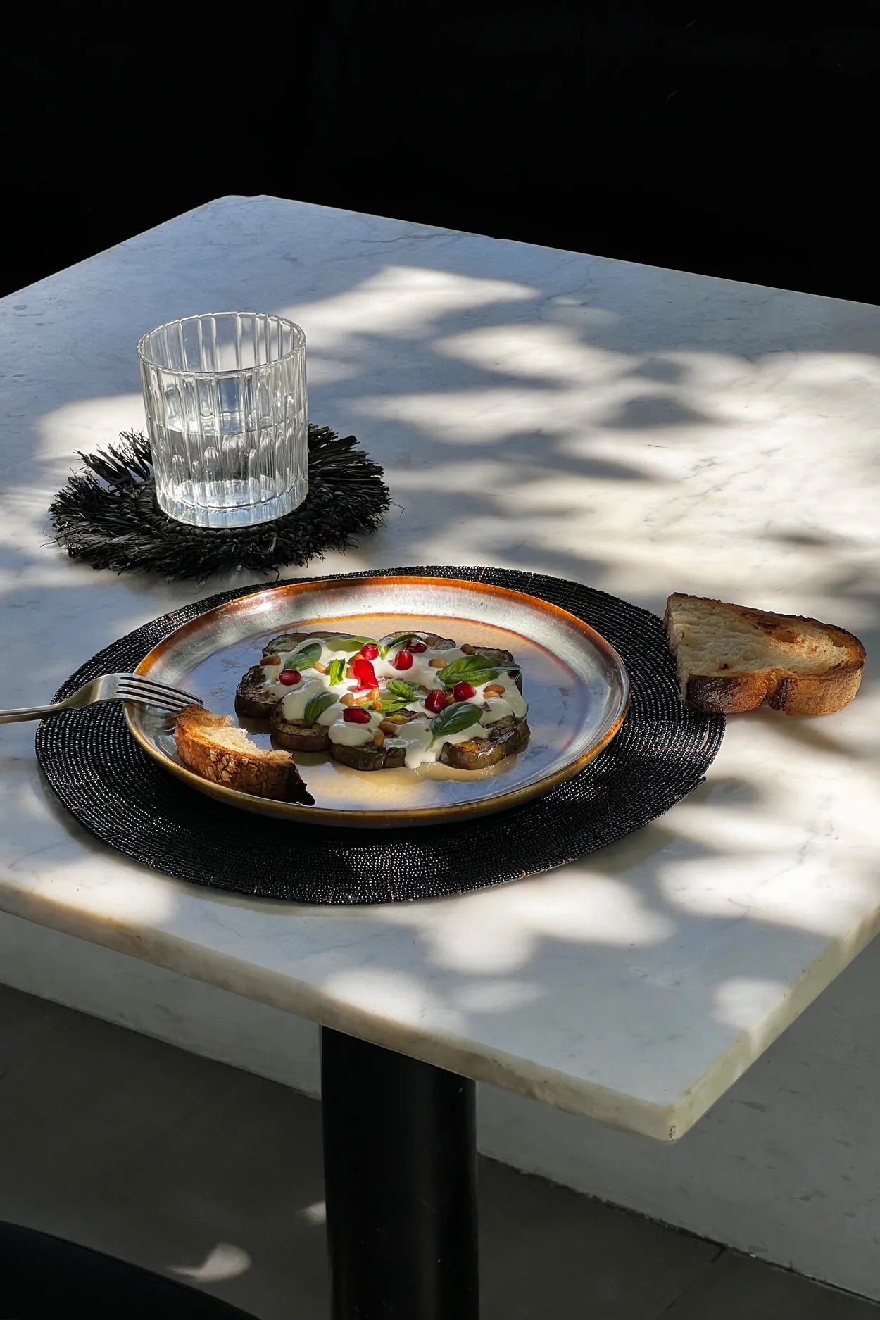BB - Placemat beaded  - Zwart
