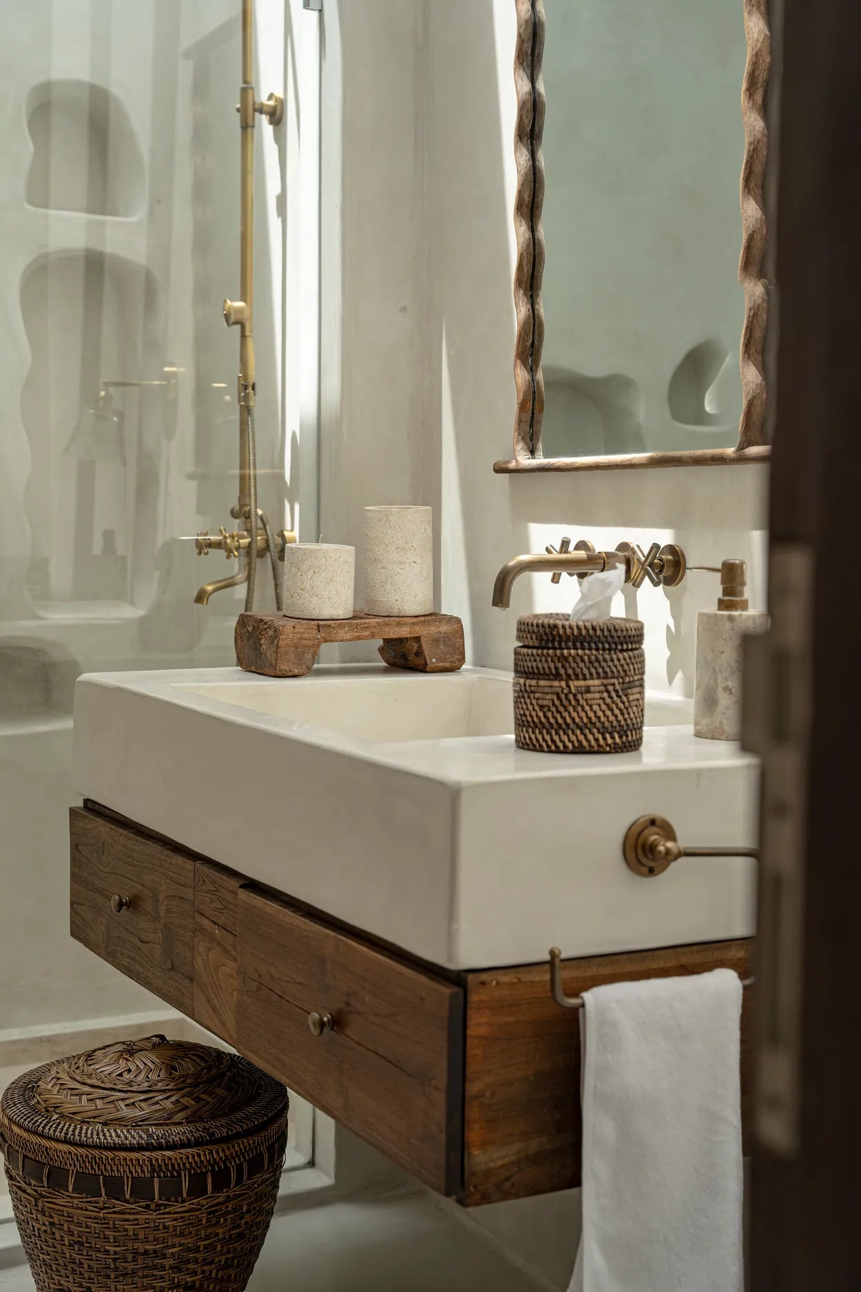 BB - Tissuebox koloniale - Natuurlook bruin