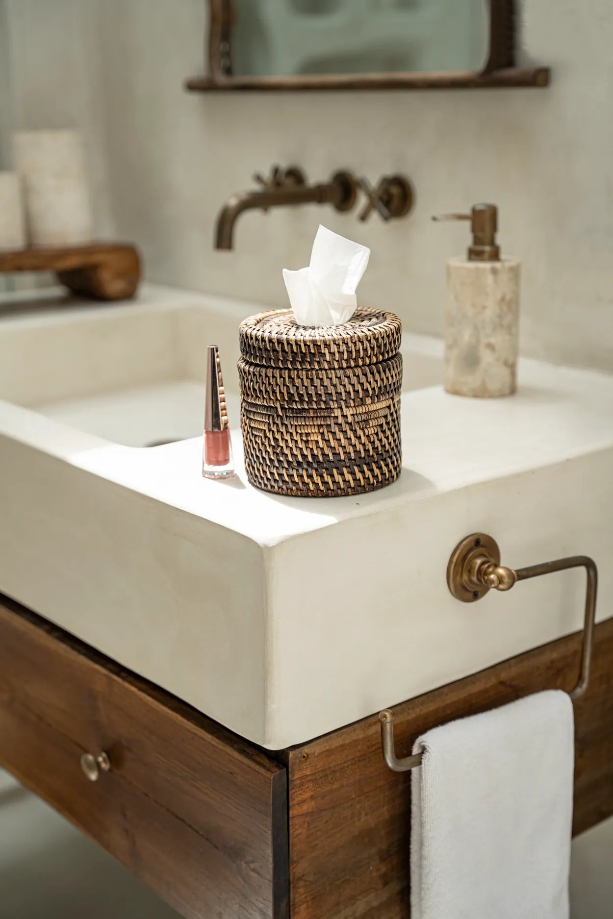 BB - Tissuebox koloniale - Natuurlook bruin