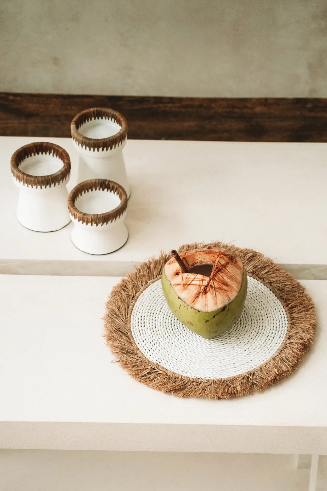 BB - Placemat Seagrass Raffia - Wit Natuurlook_40