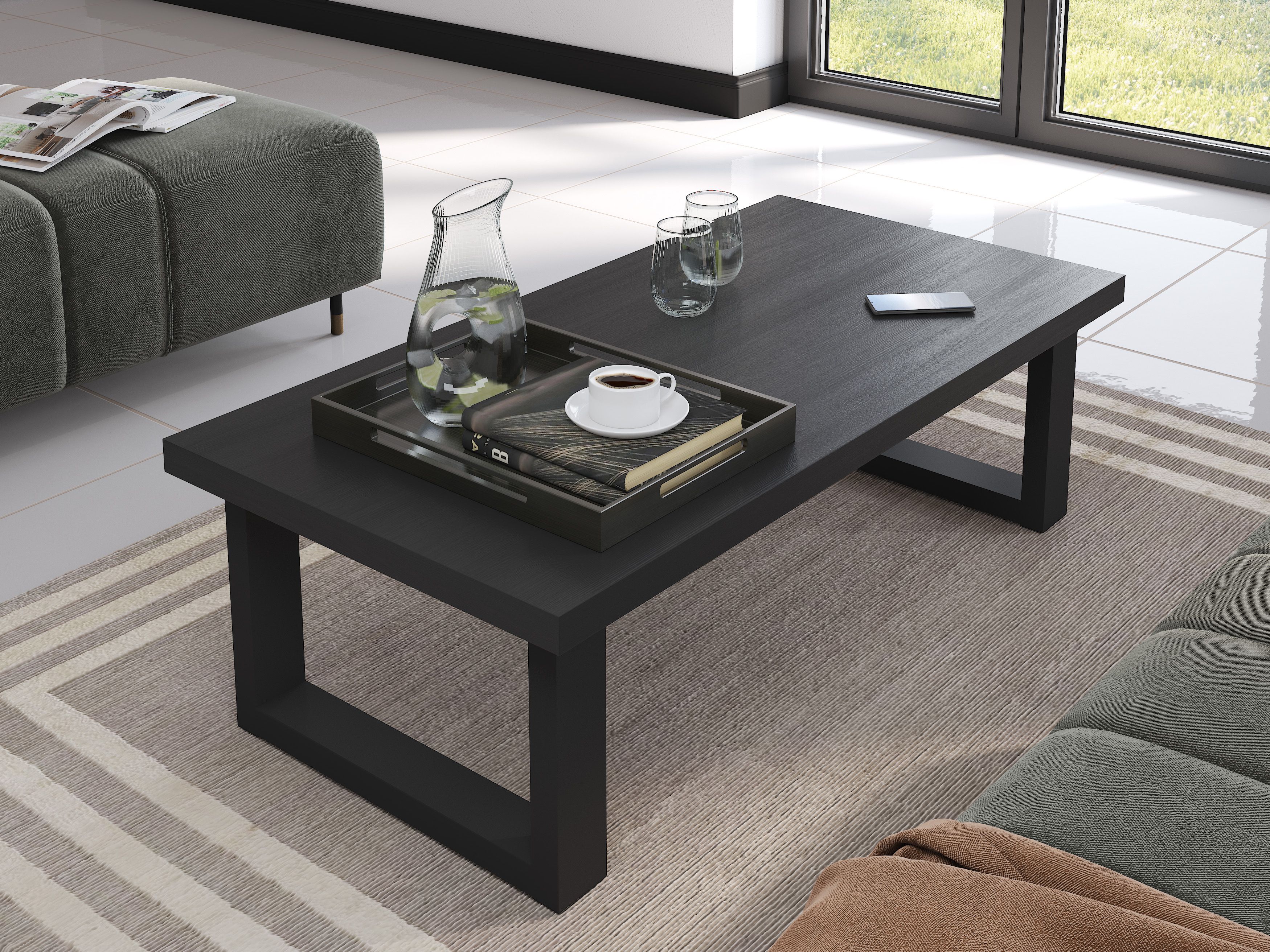 Table basse Valencia noire