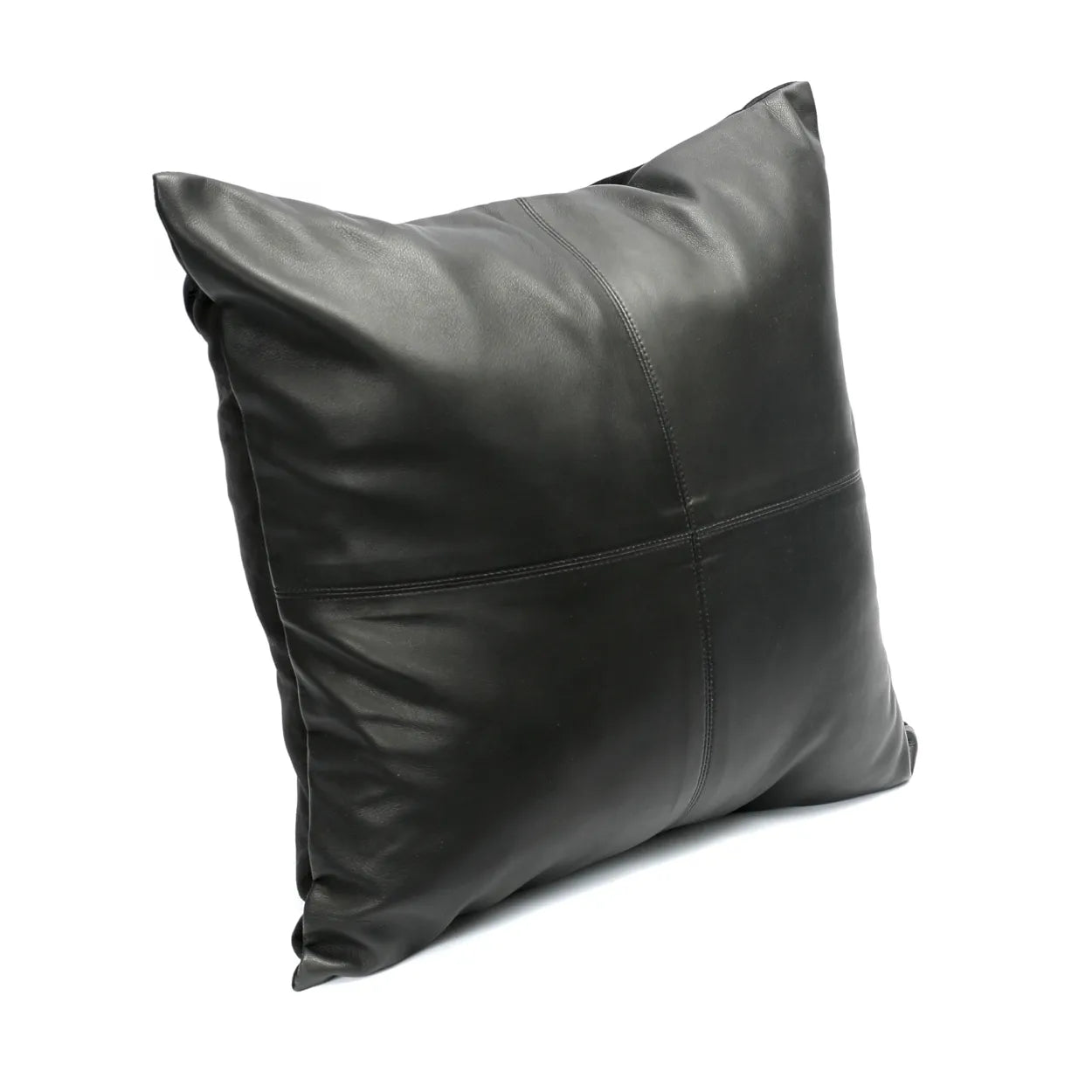 BB - Kussenhoes vierdelige leren - Zwart - 40x40