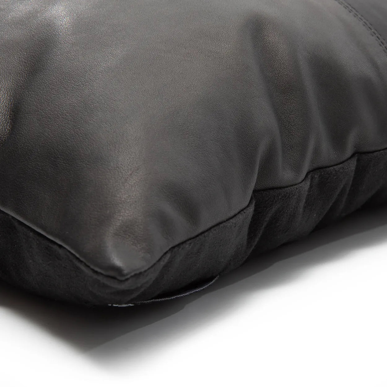 BB - Kussenhoes vierdelige leren - Zwart - 40x40