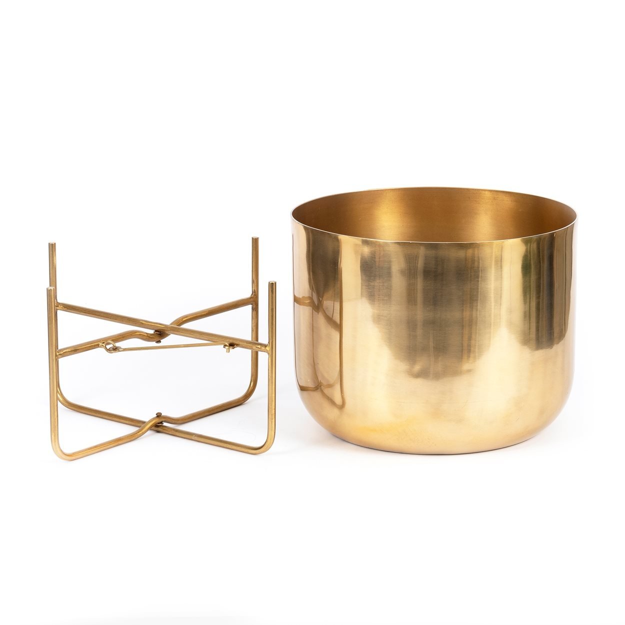 BB - Sierpot Messing op standaard - Messing - XL