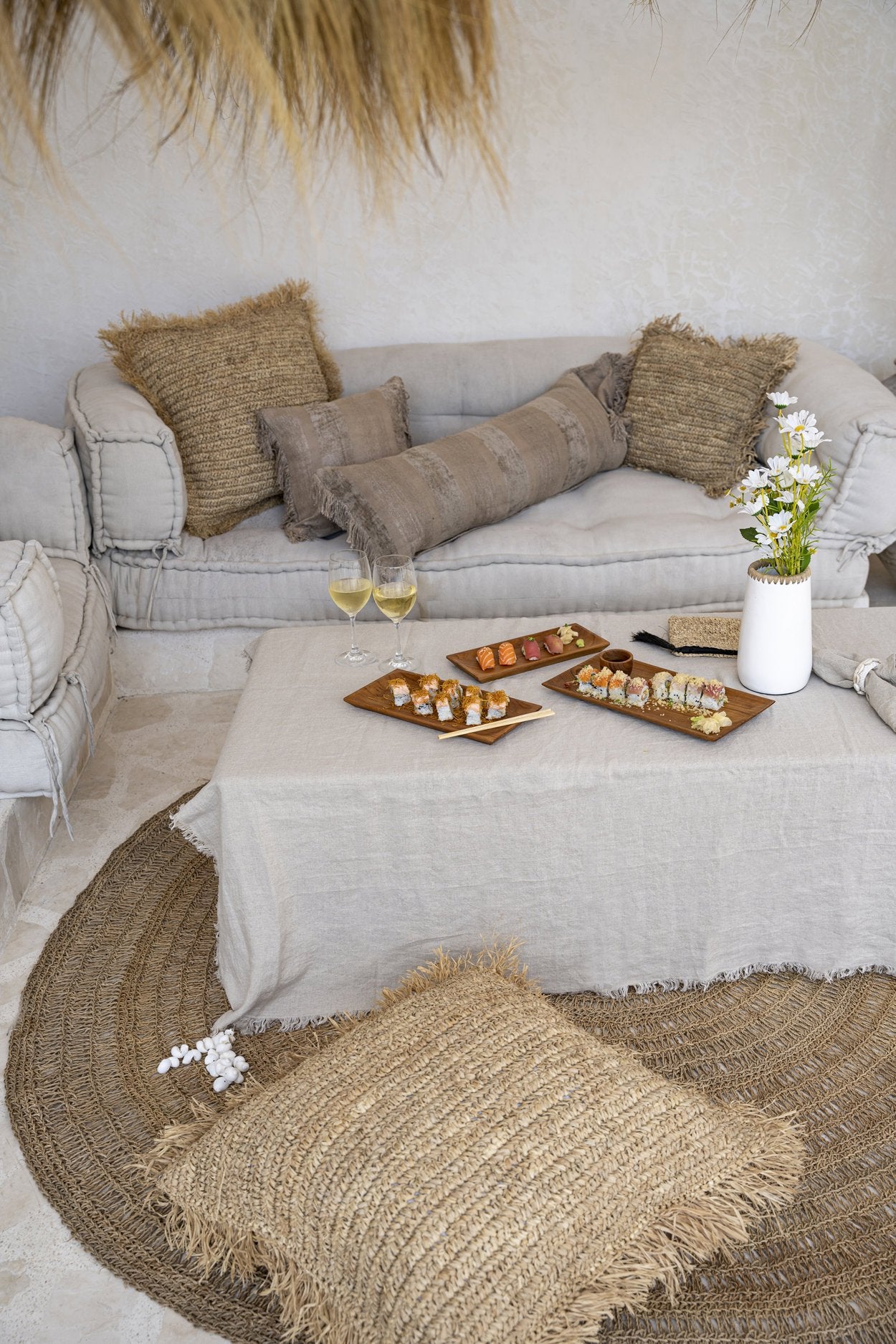 BB - Tafelkleed The Linnen - beige - 150x200