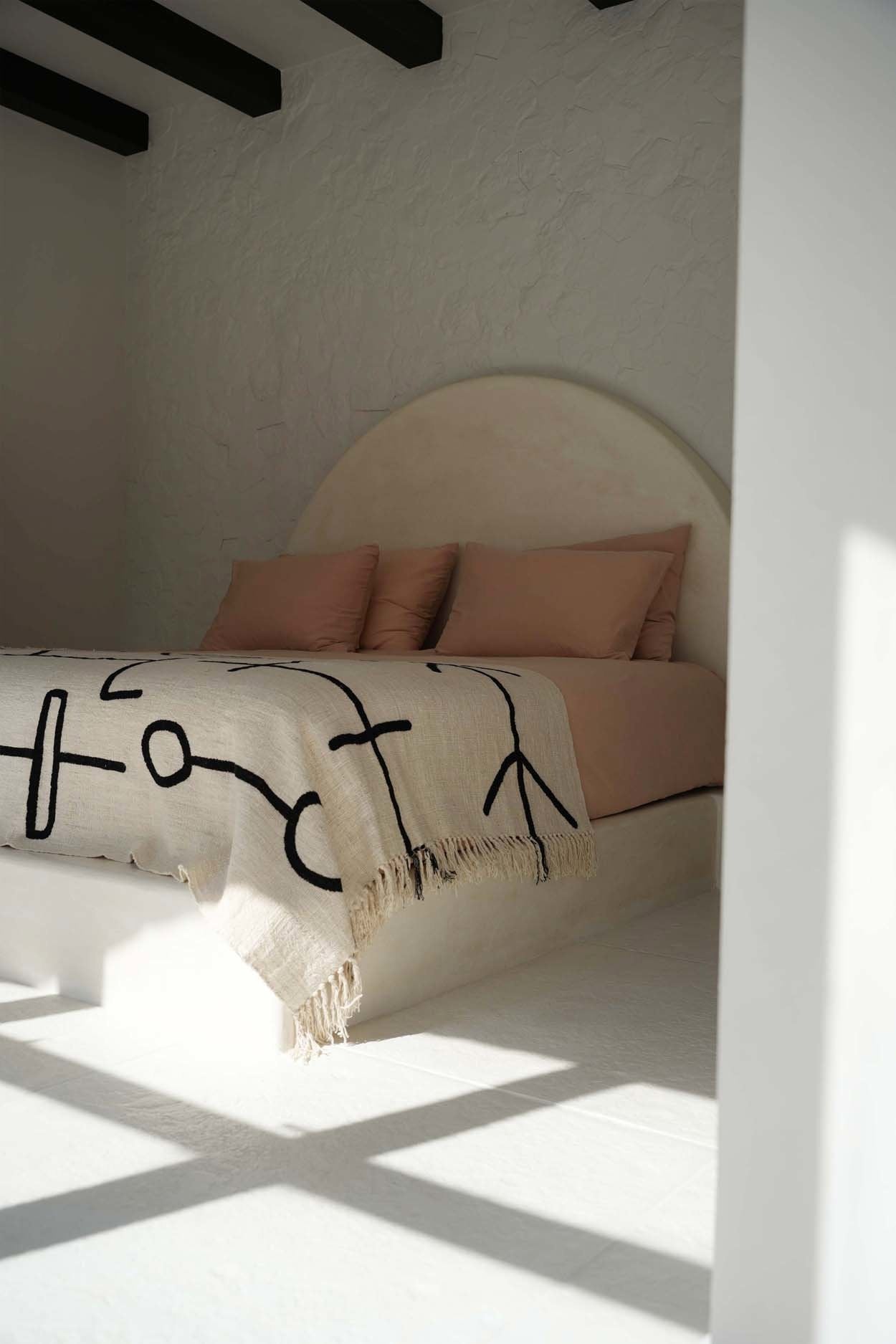 BB - Bedsprei Evil Eye - Natuurlook Zwart