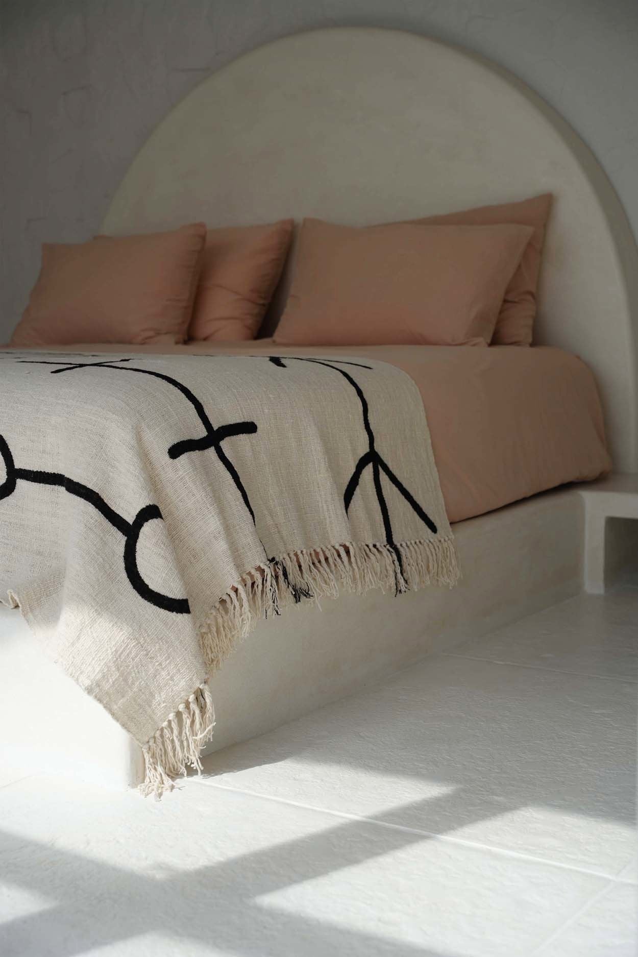 BB - Bedsprei Evil Eye - Natuurlook Zwart