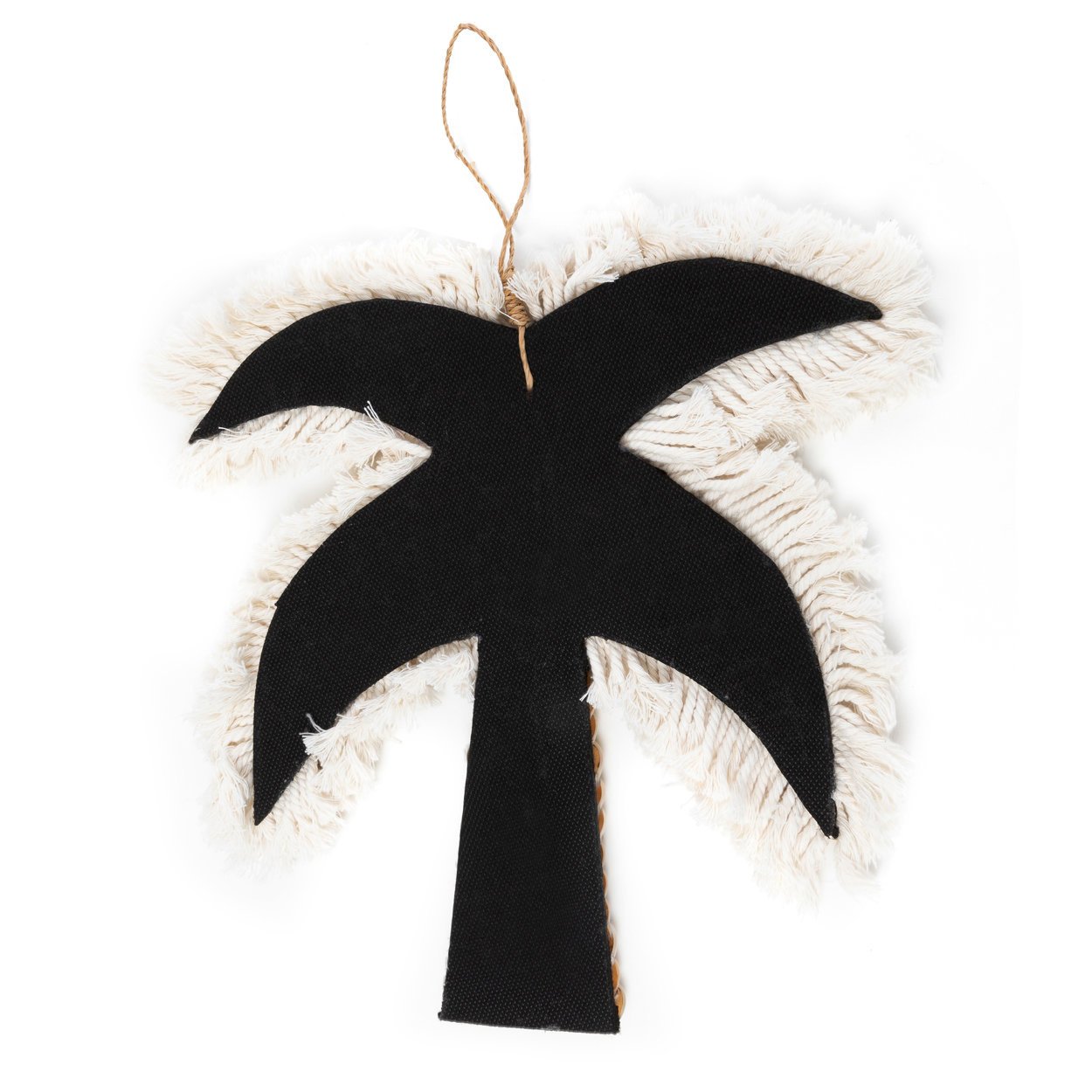 BB - Decoratieve Katoenen Schelp Palmboom - Wit Natuurlook