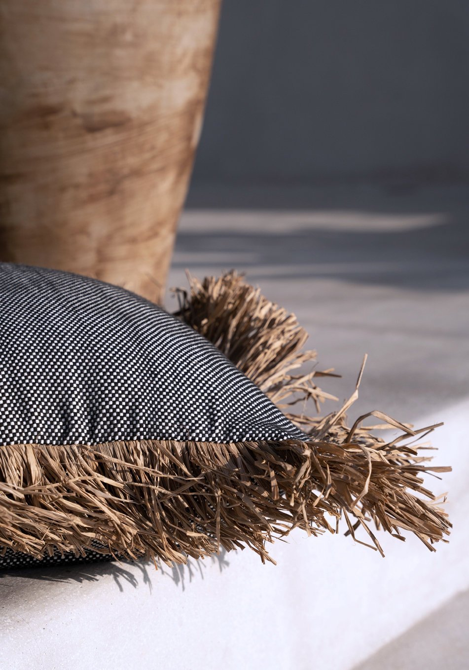 BB - Kussenhoes Cotton Bonita - Natuurlook Zwart - 40x40